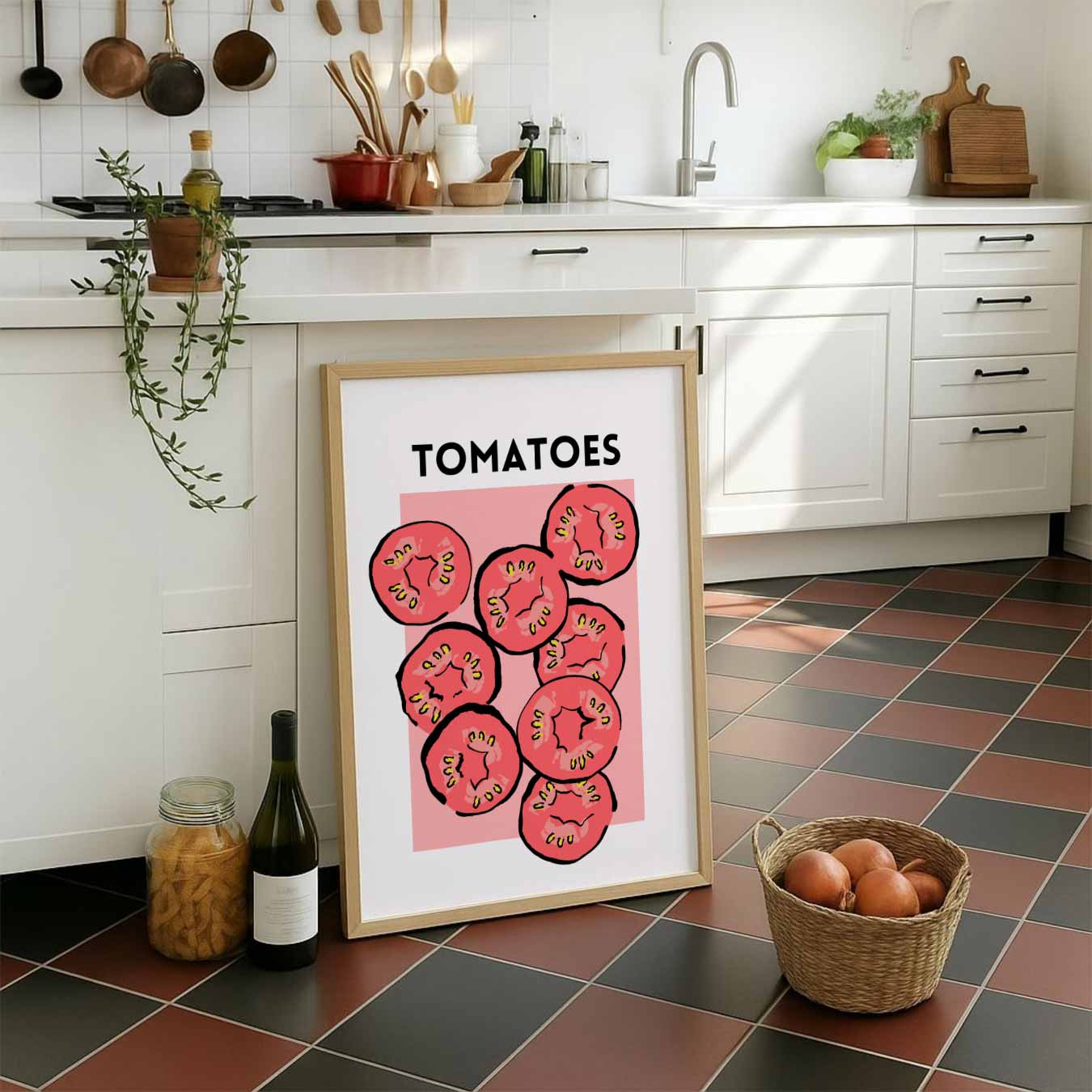 Frisse Tomaten Kunstposter-WallArtistic