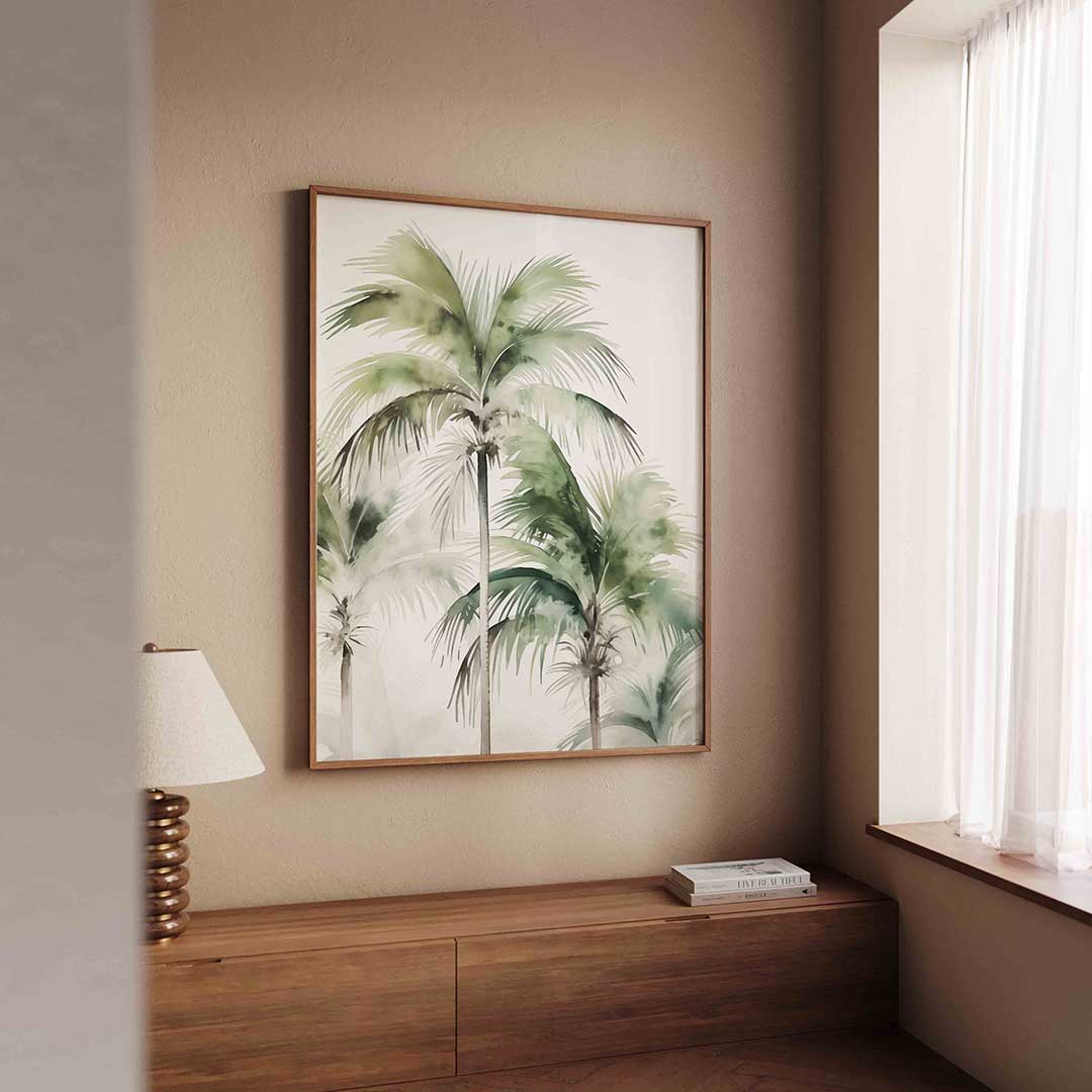 Tropische palmbomen Poster