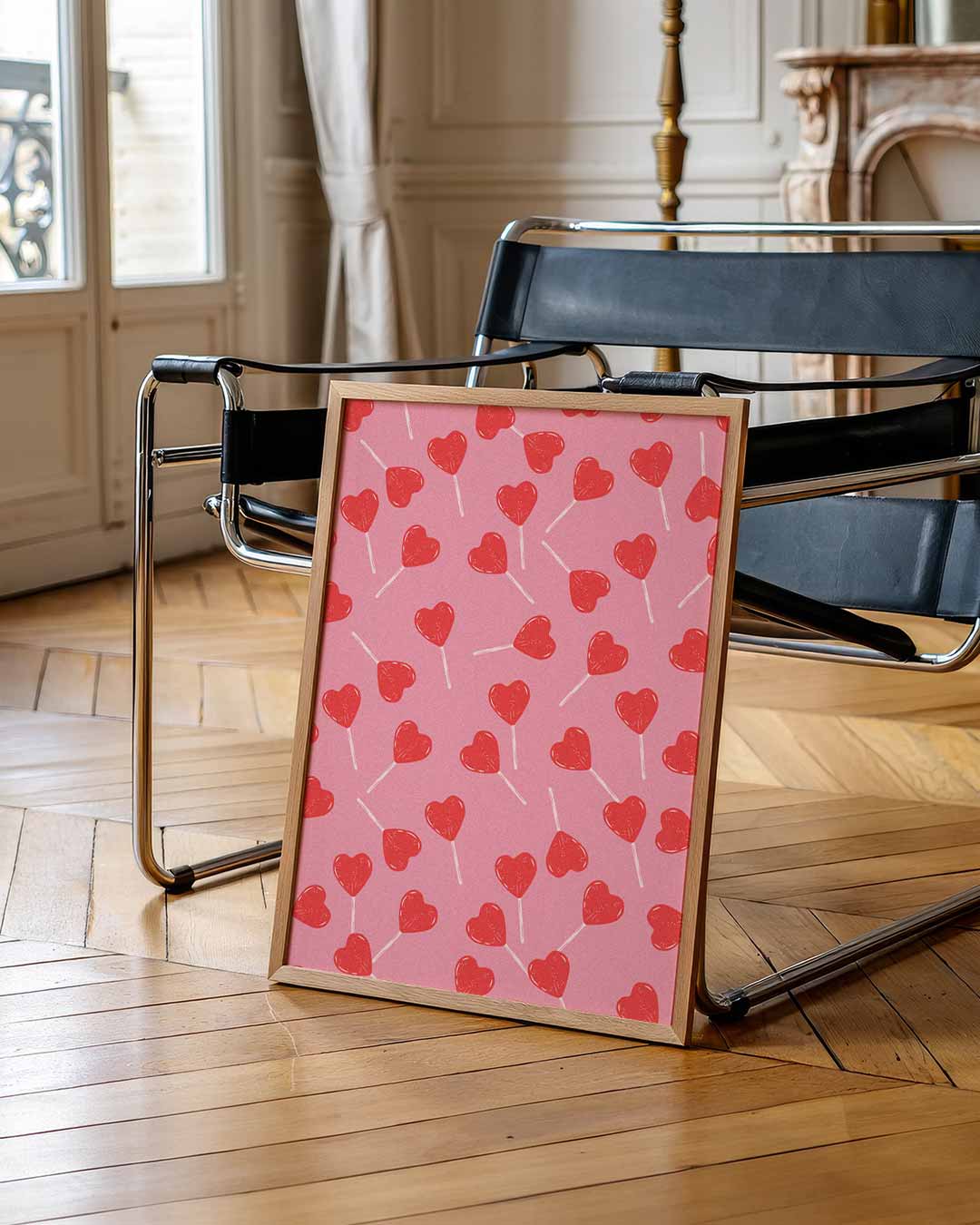 Zoete Hartjes Lolly Poster-WallArtistic