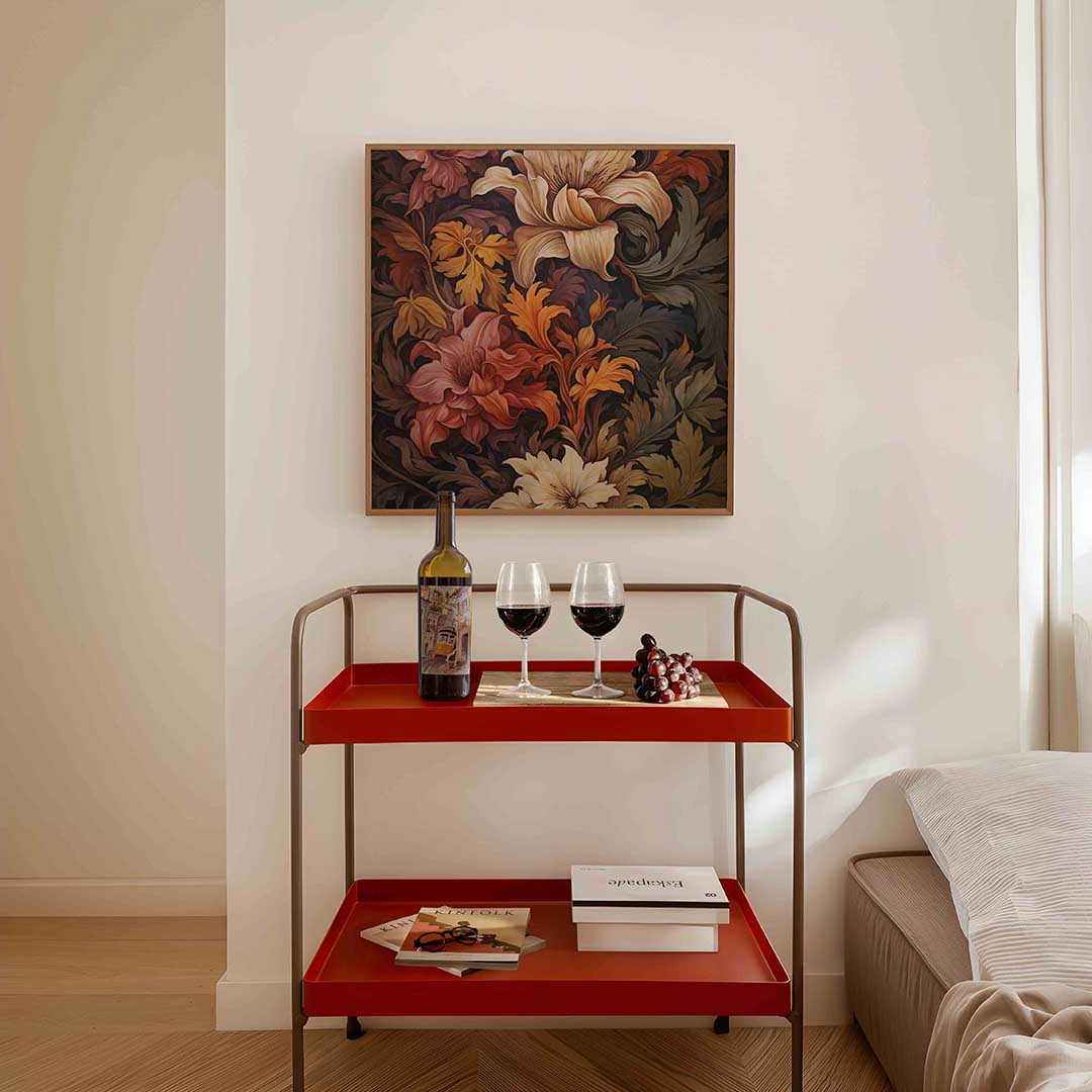 Bloemen en bladeren Poster