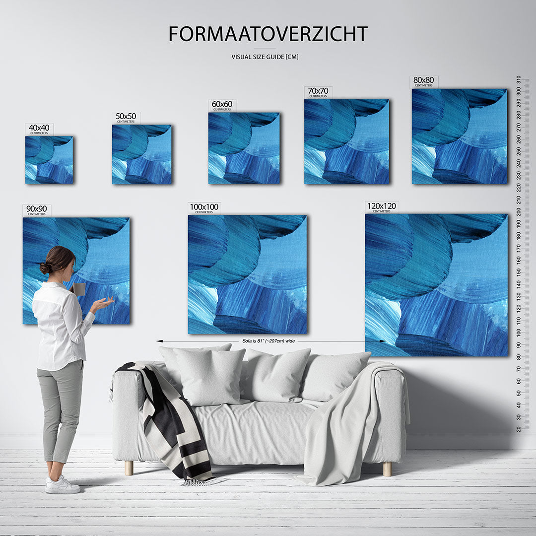 Dynamische vormen Kunstwerk