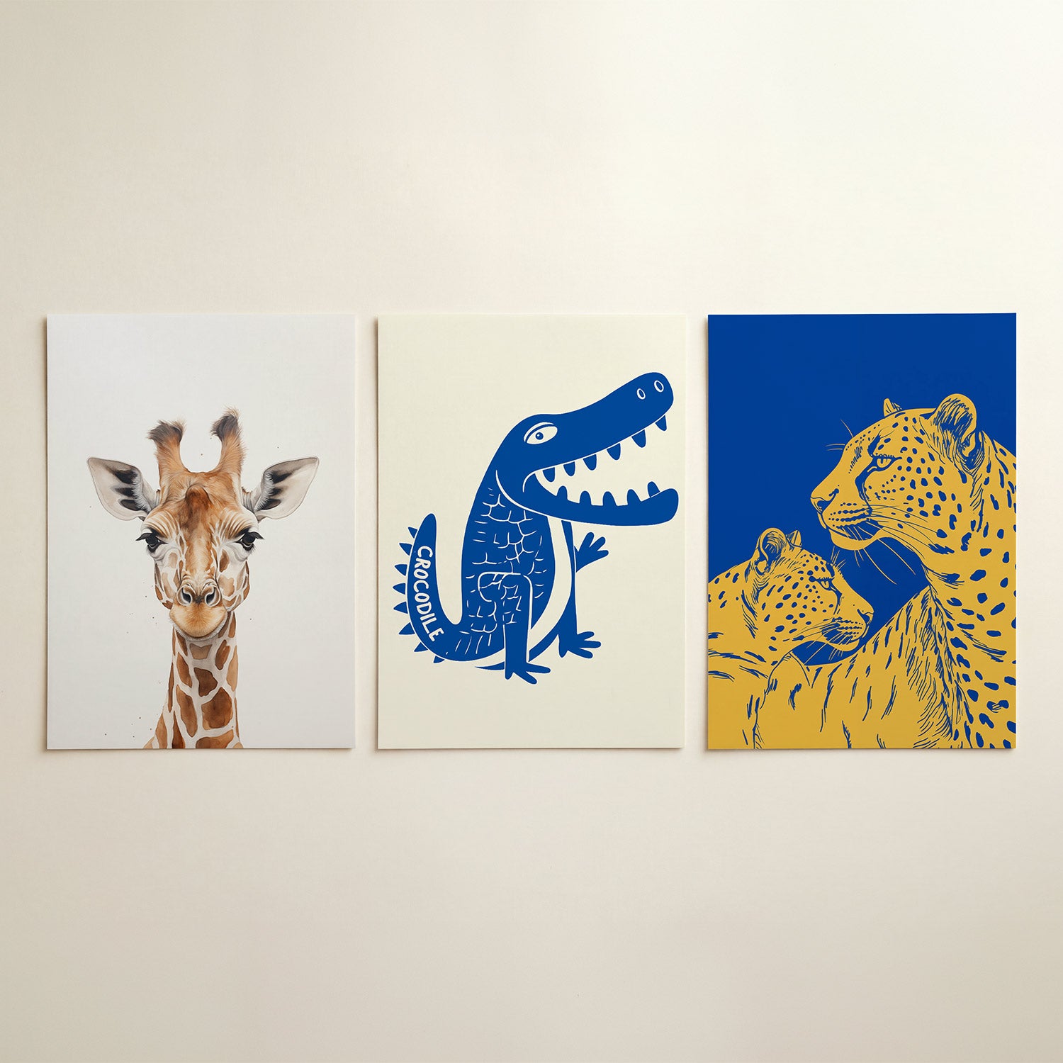 Giraffe portret Posterset