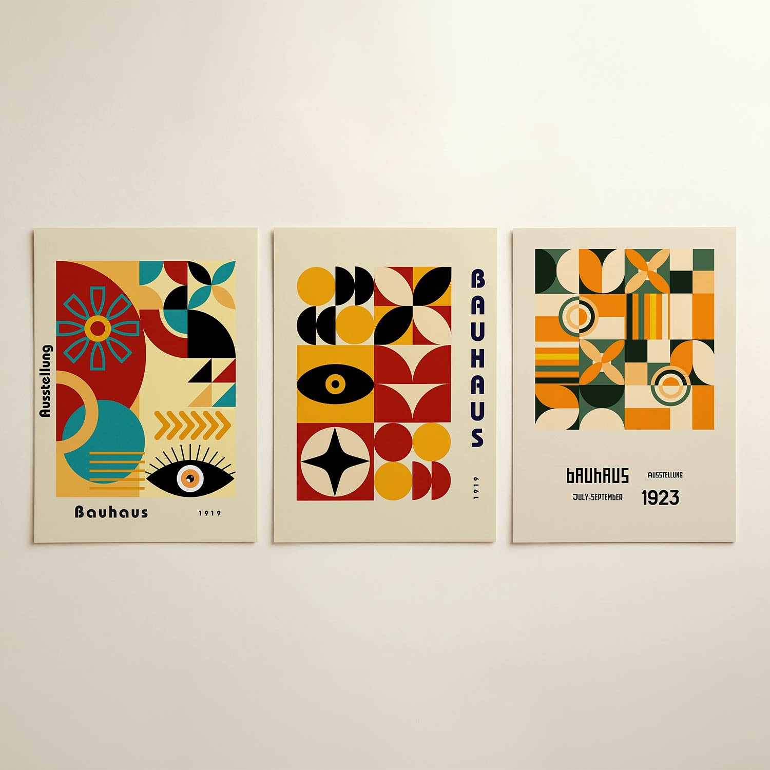 Vormen en vlakkenspel Posterset