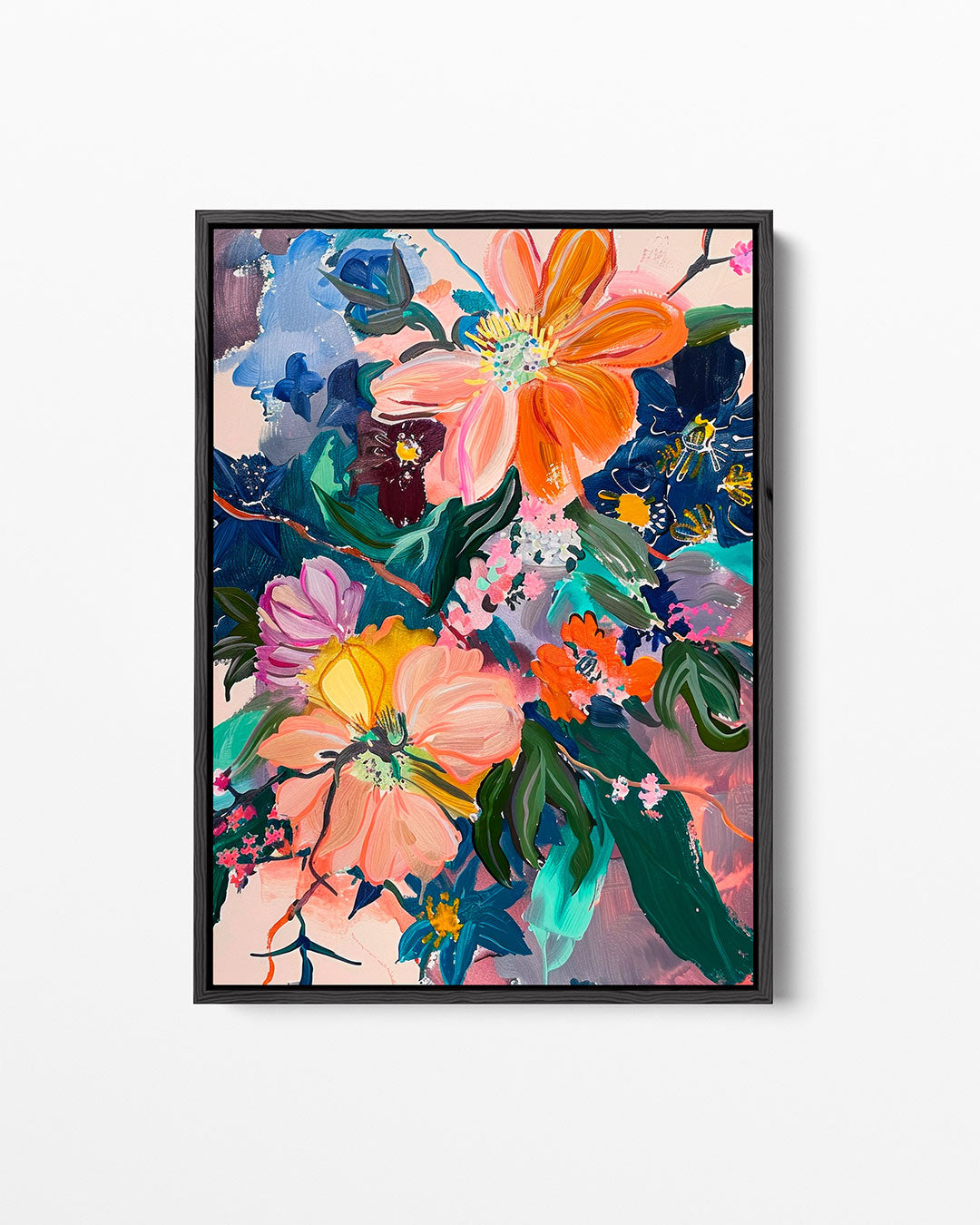 Bloemrijke kleurexplosie Kunstwerk