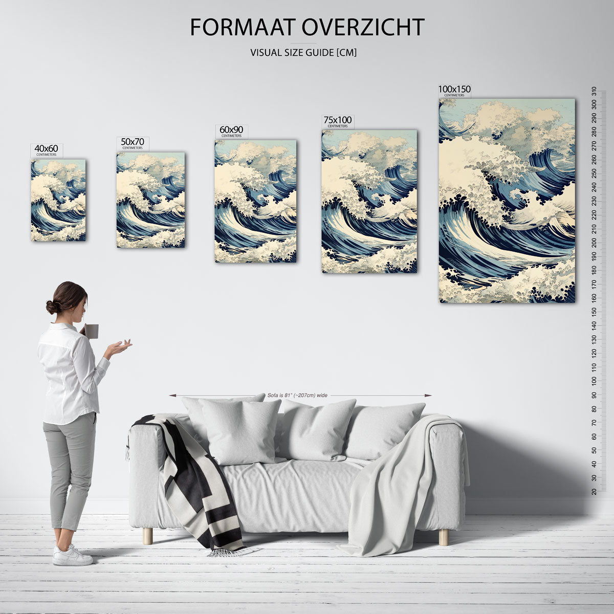 Dynamische golven Kunstwerk