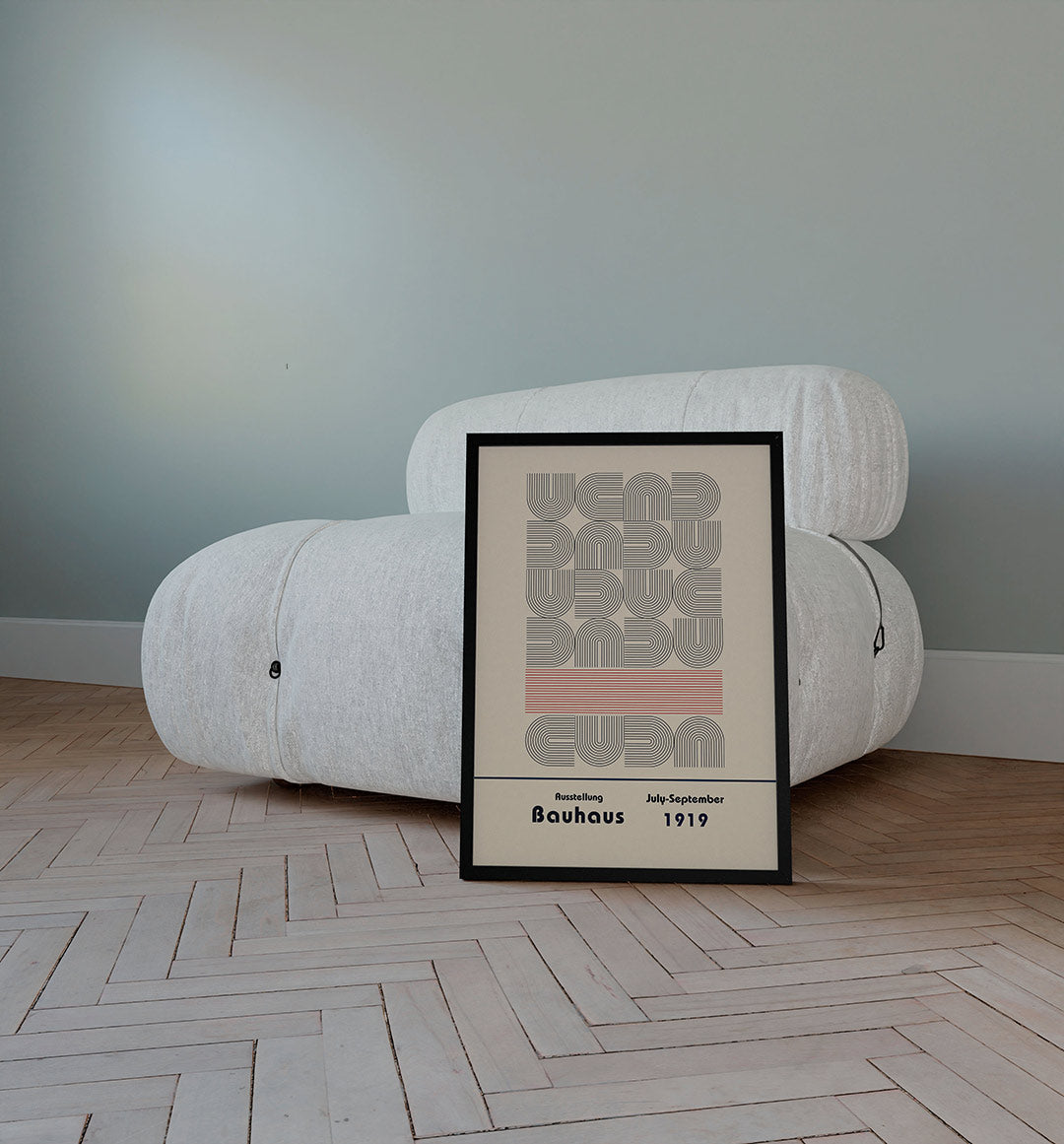 Lijnpatroon en vormen Poster