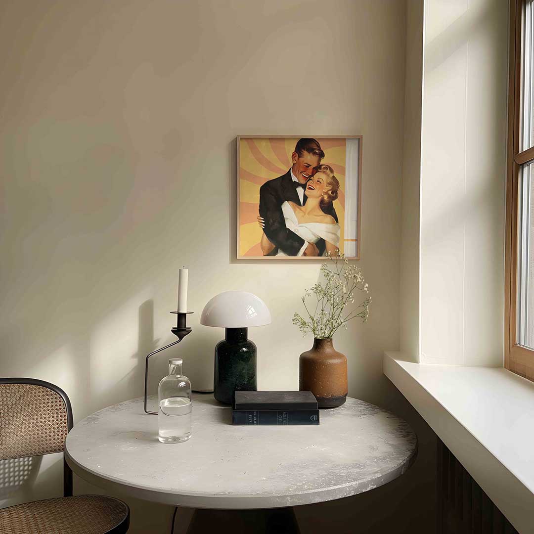Lachend koppel Poster
