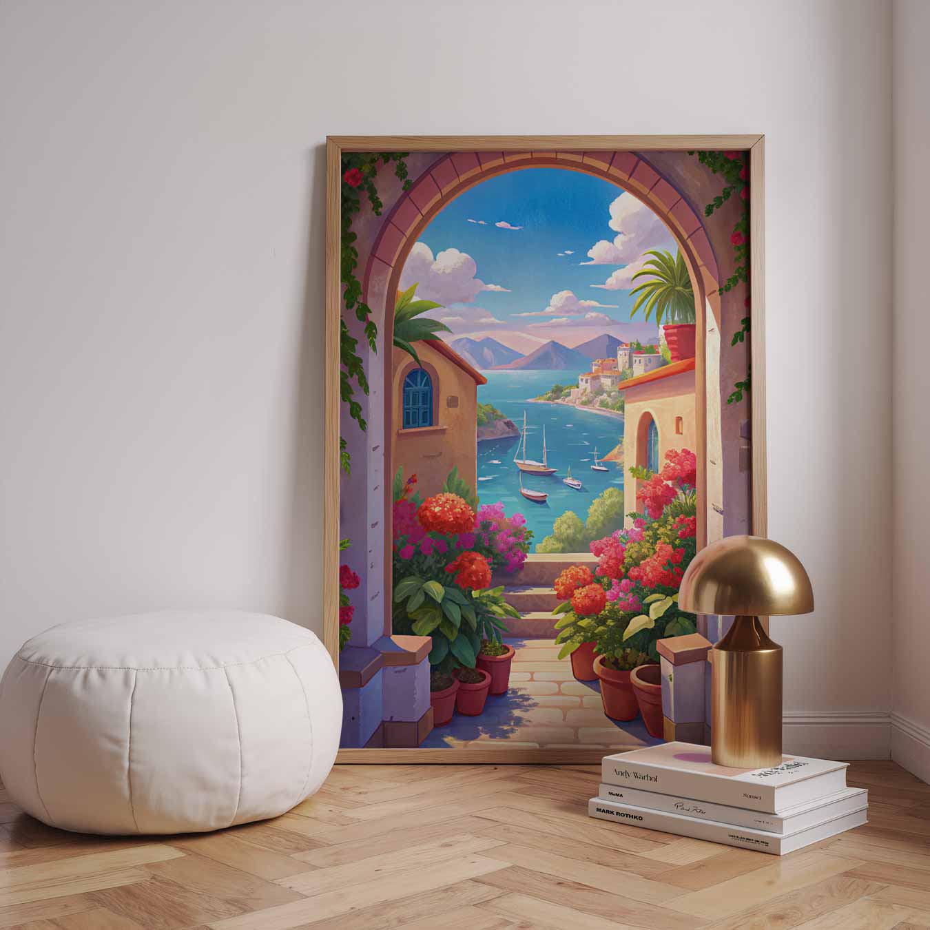 Italiaanse Kustpoort Poster-WallArtistic