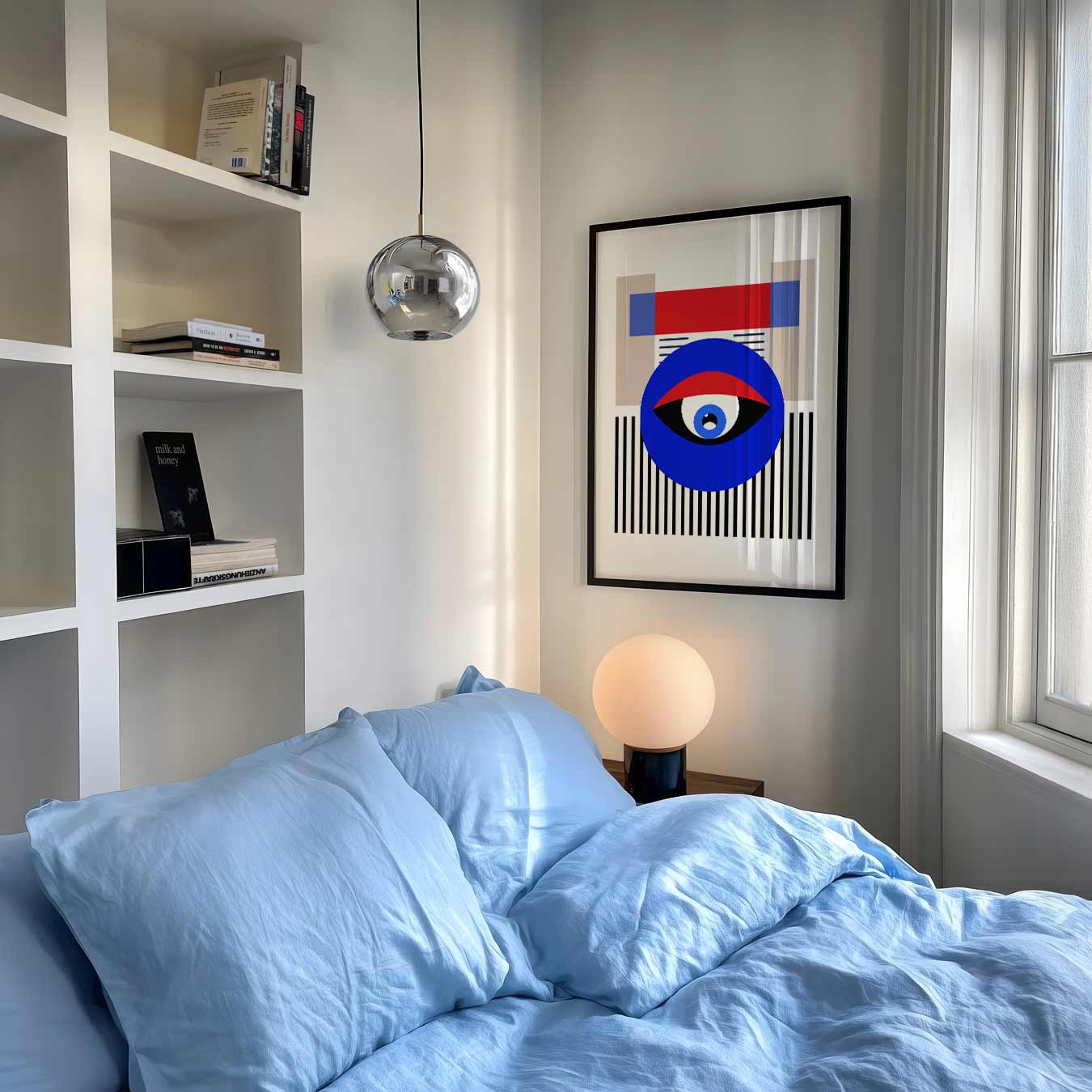 Modern Geometrisch Oog Poster-WallArtistic