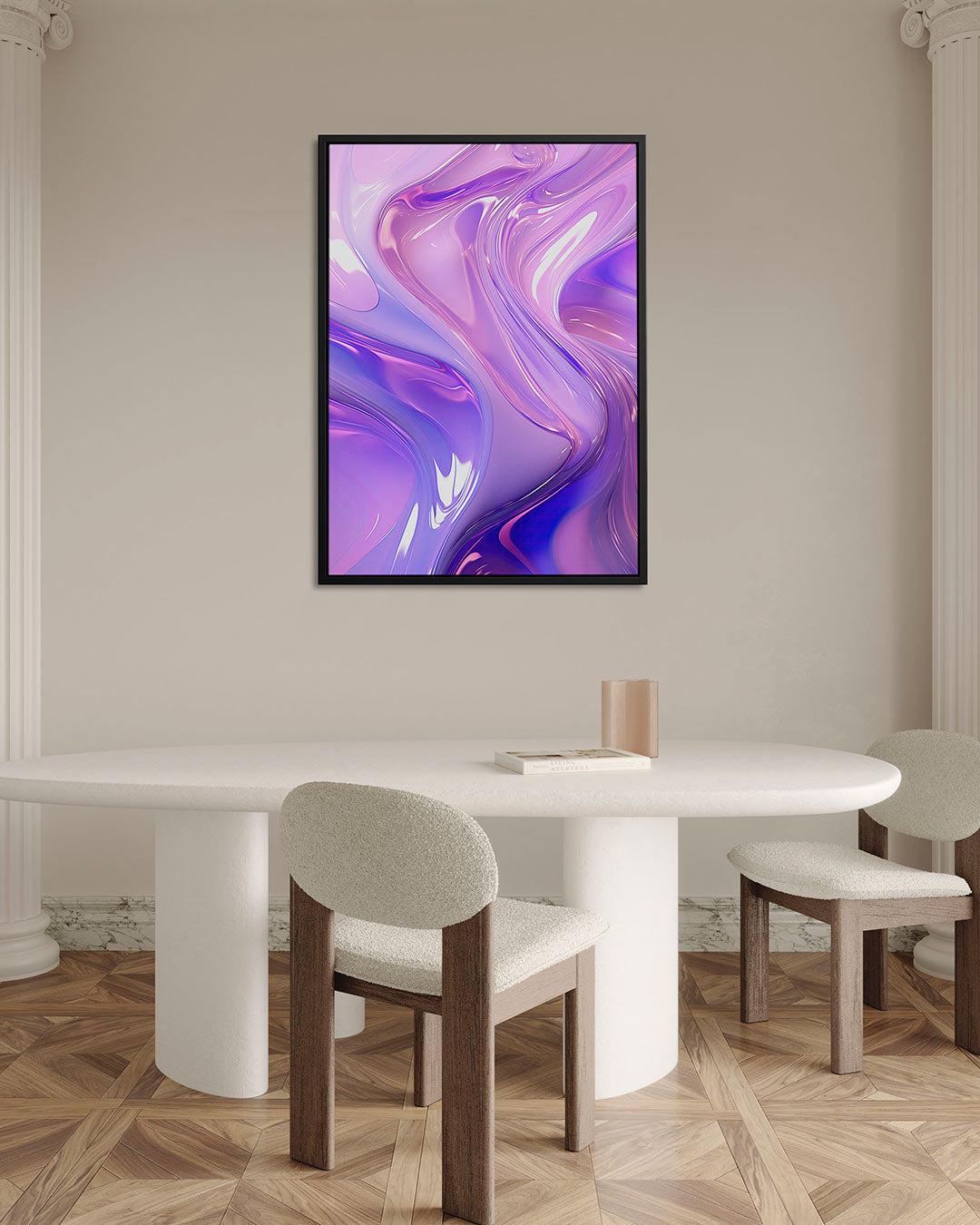 Golvende kleuren Kunstwerk
