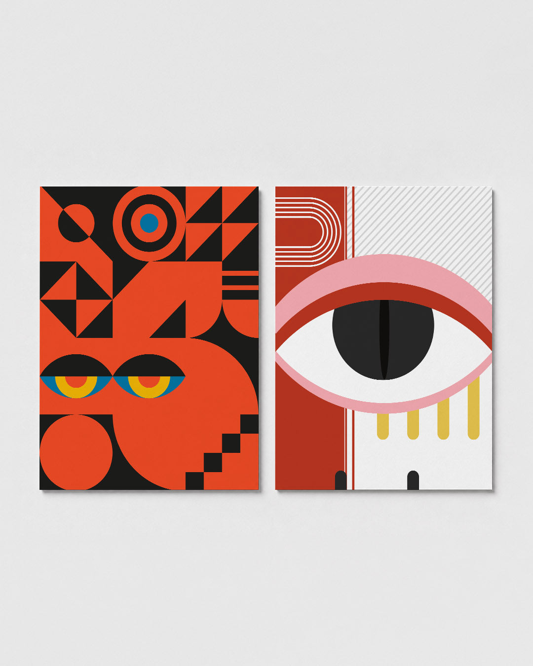 Vormen en vlakkenspel Posterset