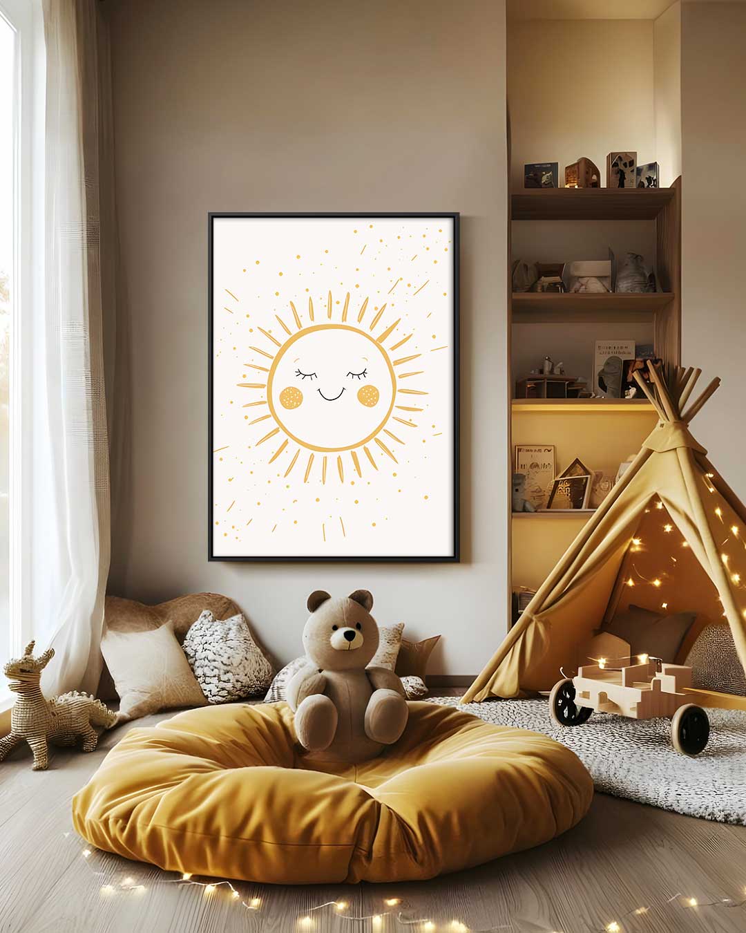 Stralende Zon Kunstwerk-canvas-dibond-plexiglas-wanddecoratie-WallArtistic
