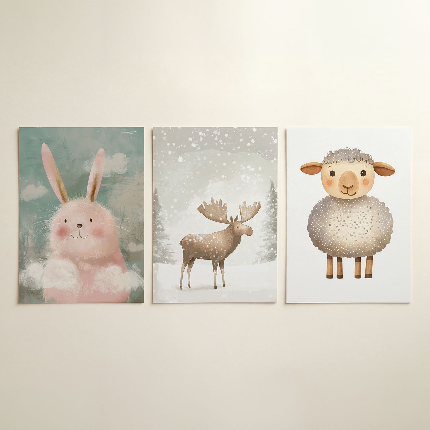 Zachte pastelkonijn Posterset