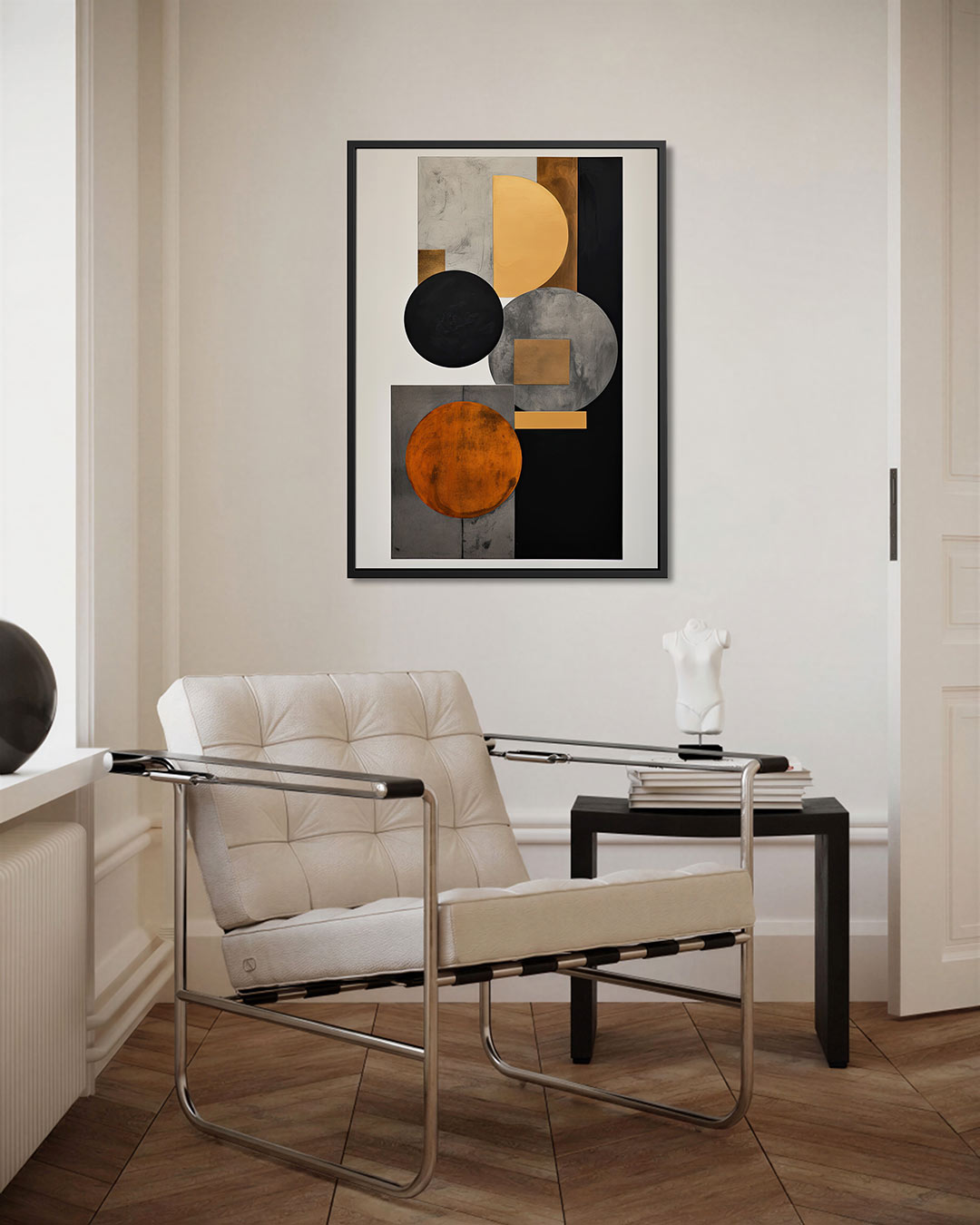 Geometrische vormen compositie Kunstwerk