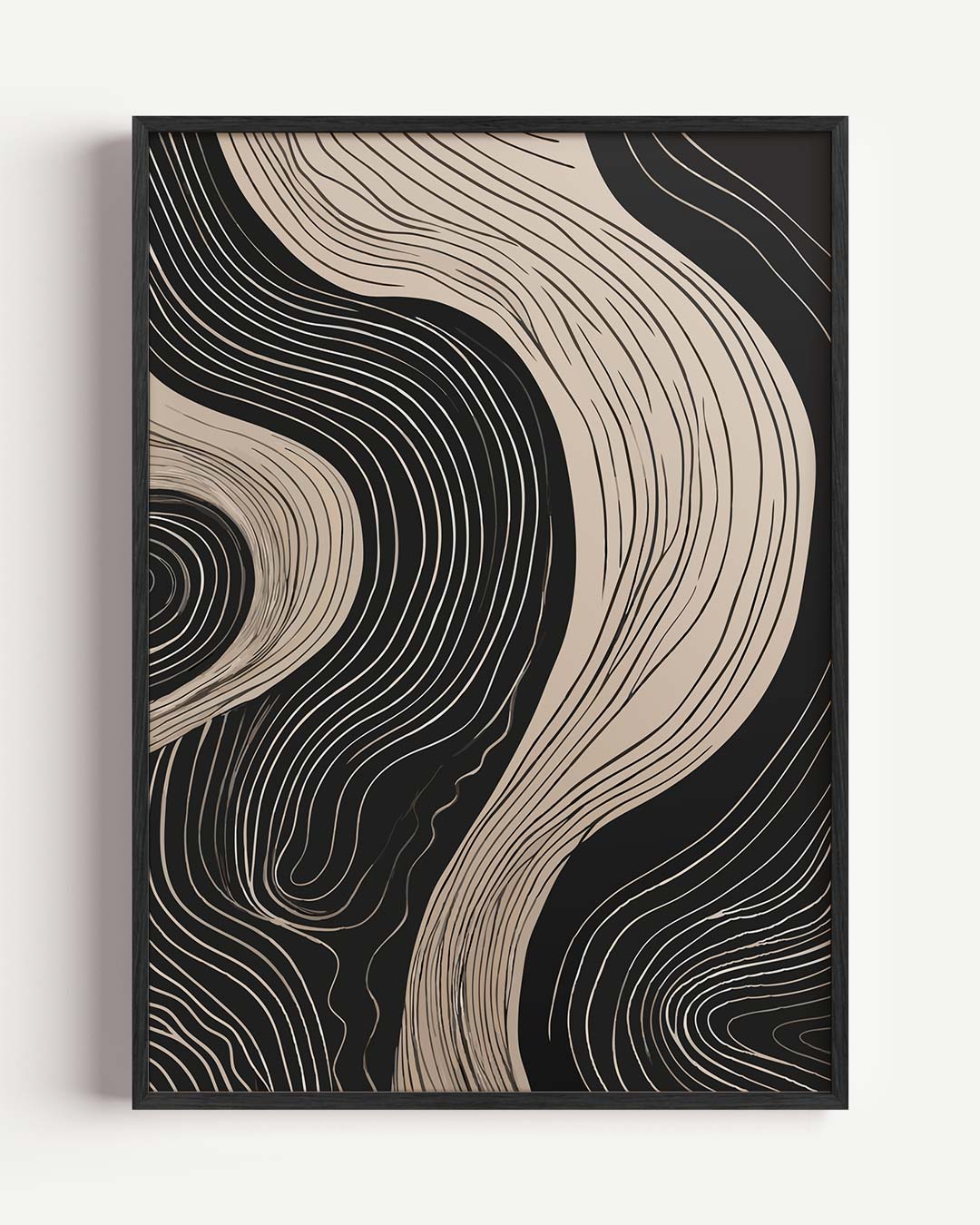 Golvende Abstractie Poster-WallArtistic