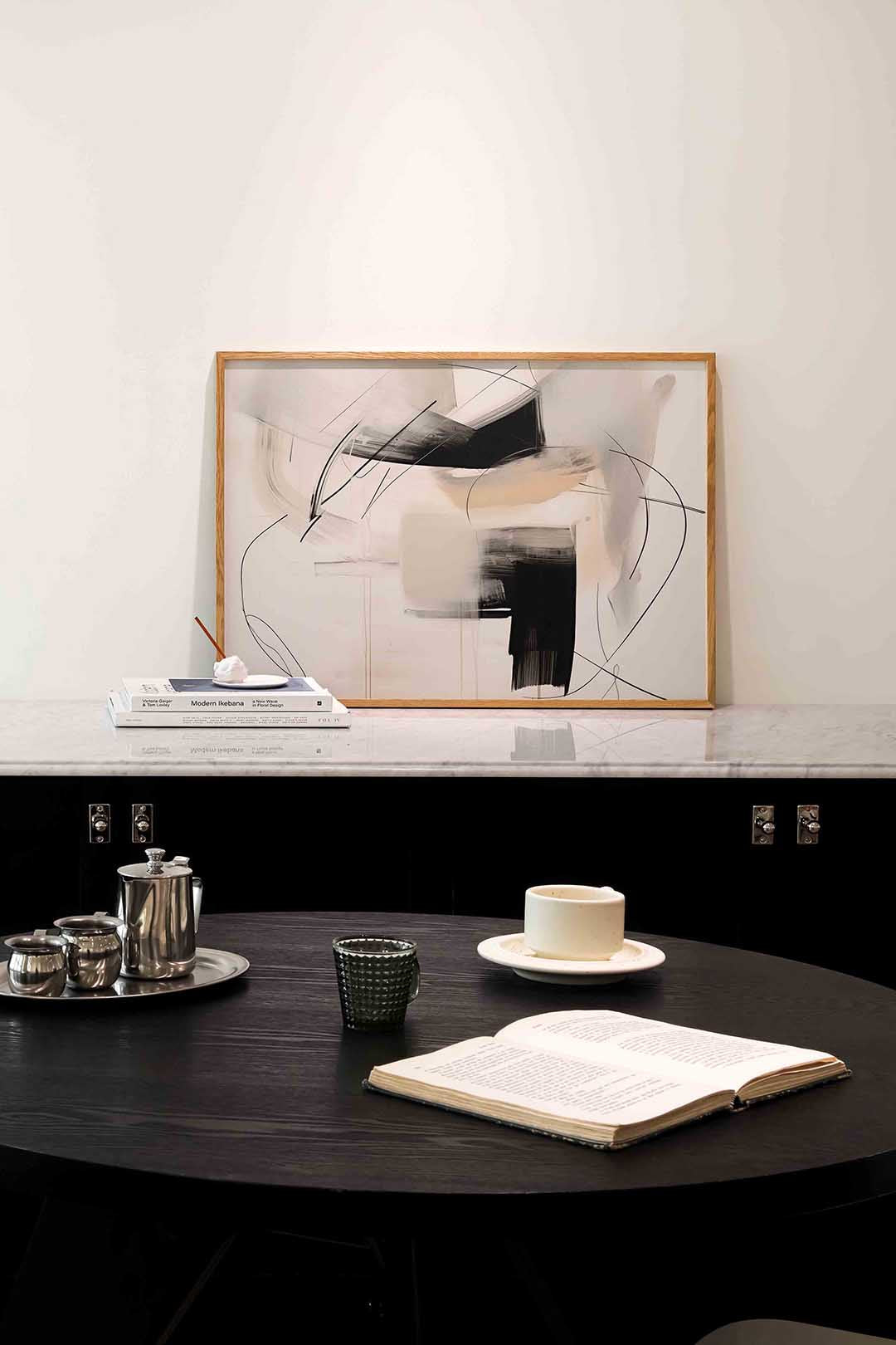 Abstracte lijnen en vlakken Poster