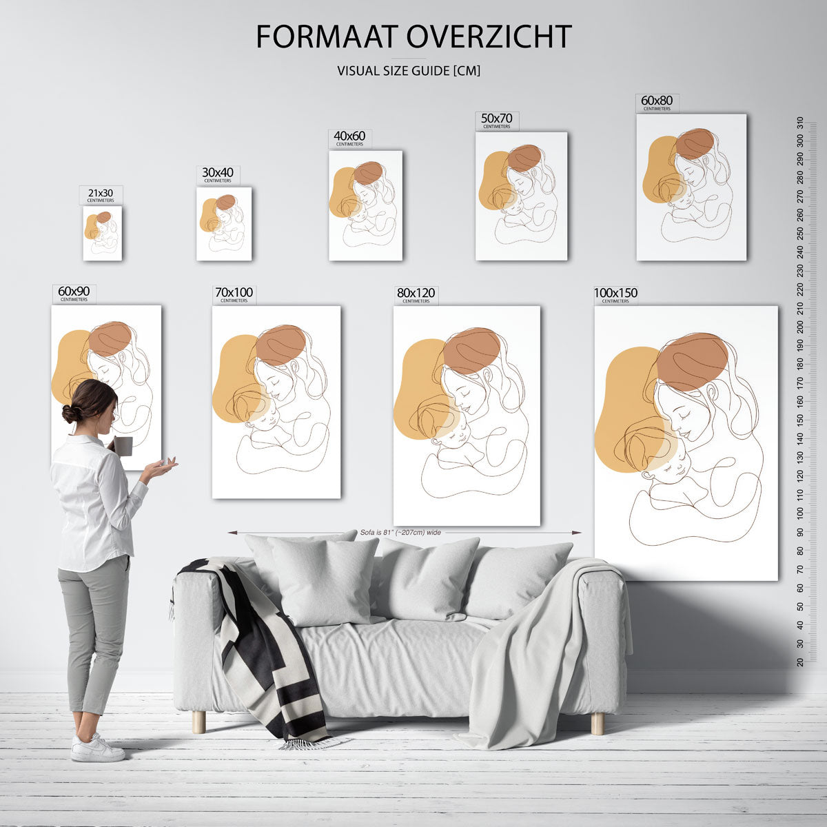 Moeder en kind Poster