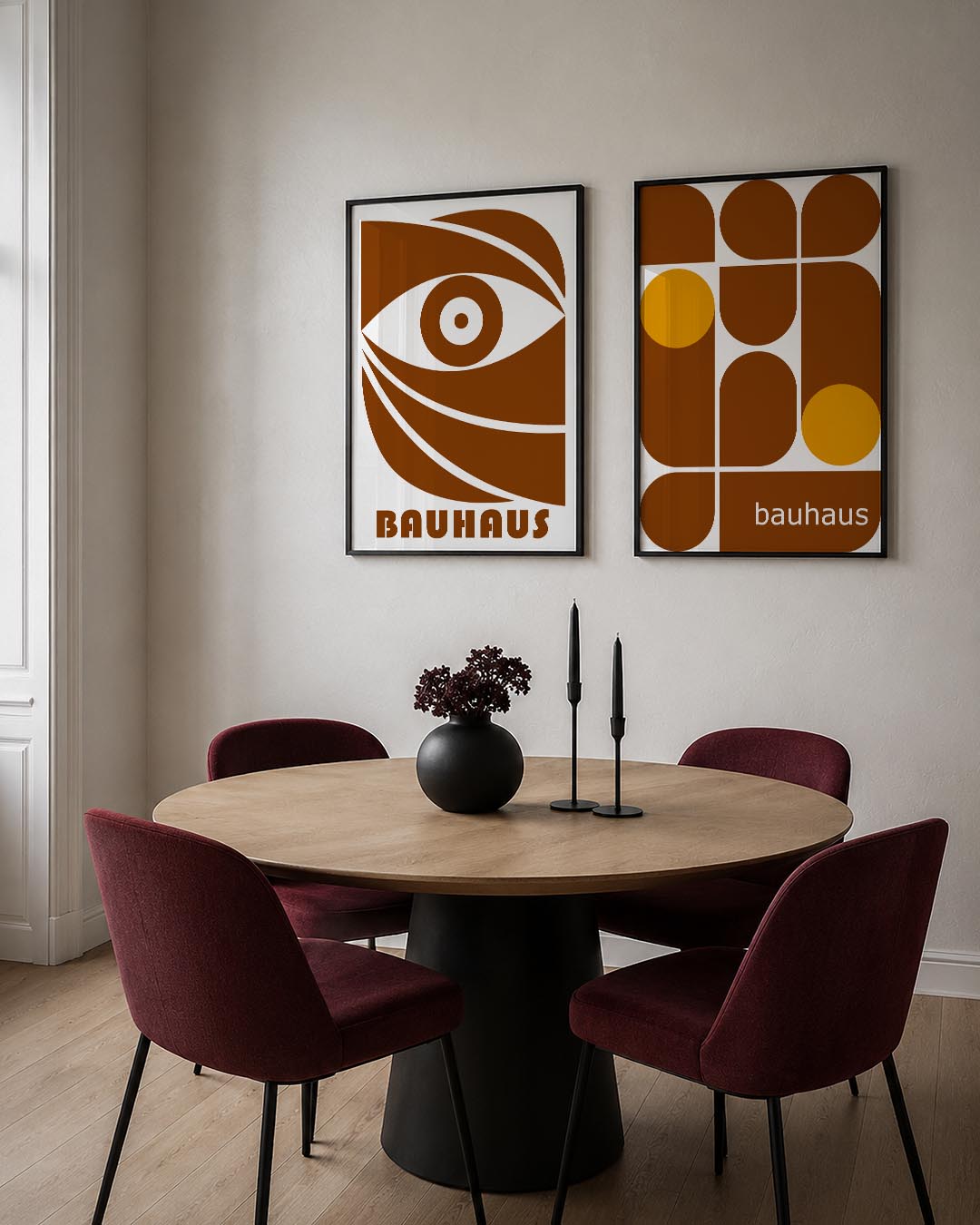 Oogvorm en lijnen Postersets