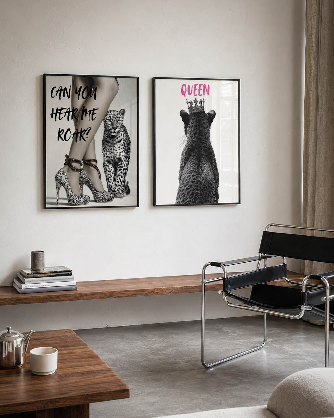 Dierlijke elegantie Posterset