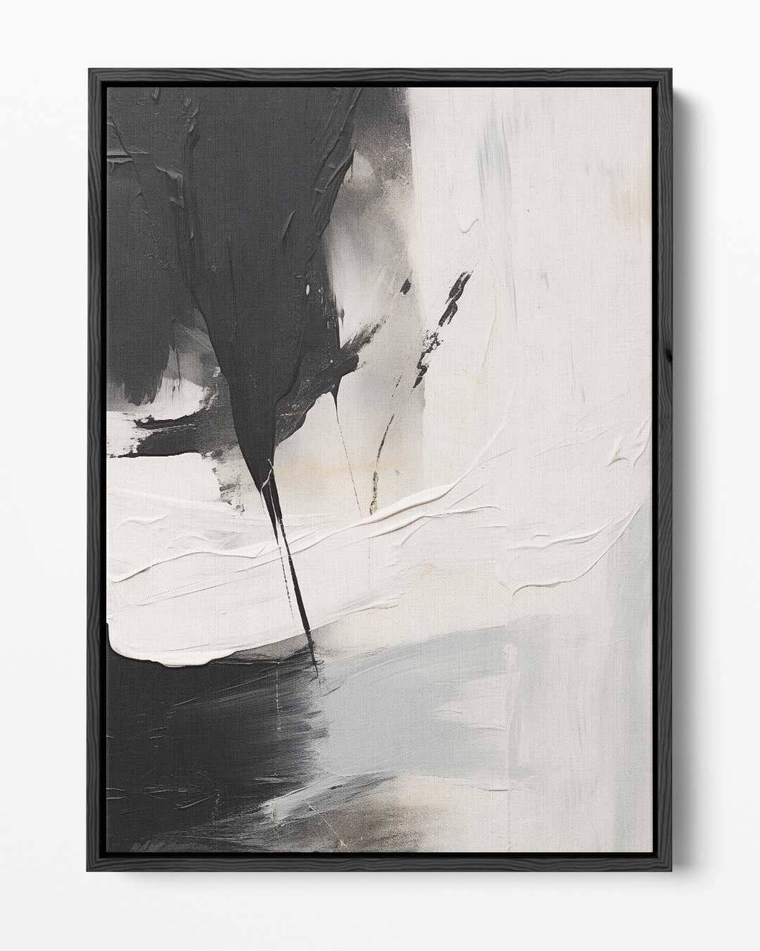 Eclips in Monochroom Kunstwerk-canvas-dibond-plexiglas-wanddecoratie-WallArtistic