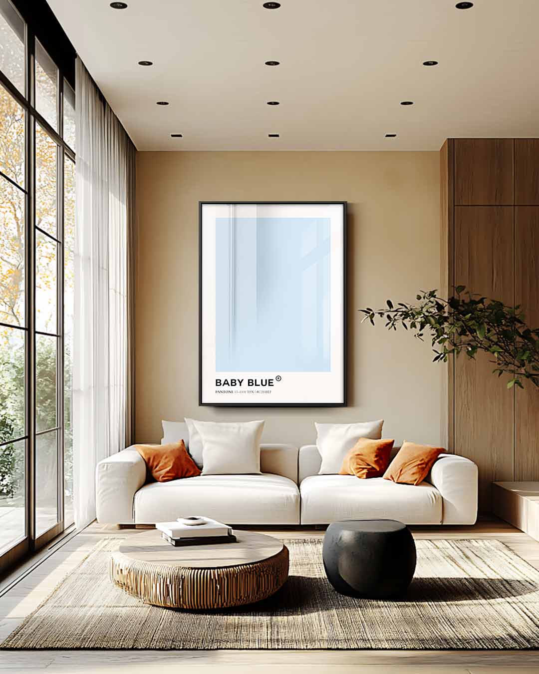 Baby Blue Vibes Kunstwerk-canvas-dibond-plexiglas-wanddecoratie-WallArtistic