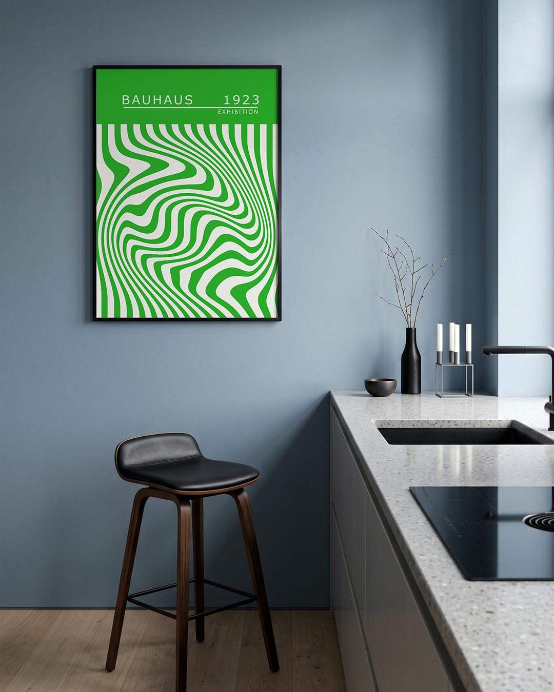 Golvend lijnenspel Poster