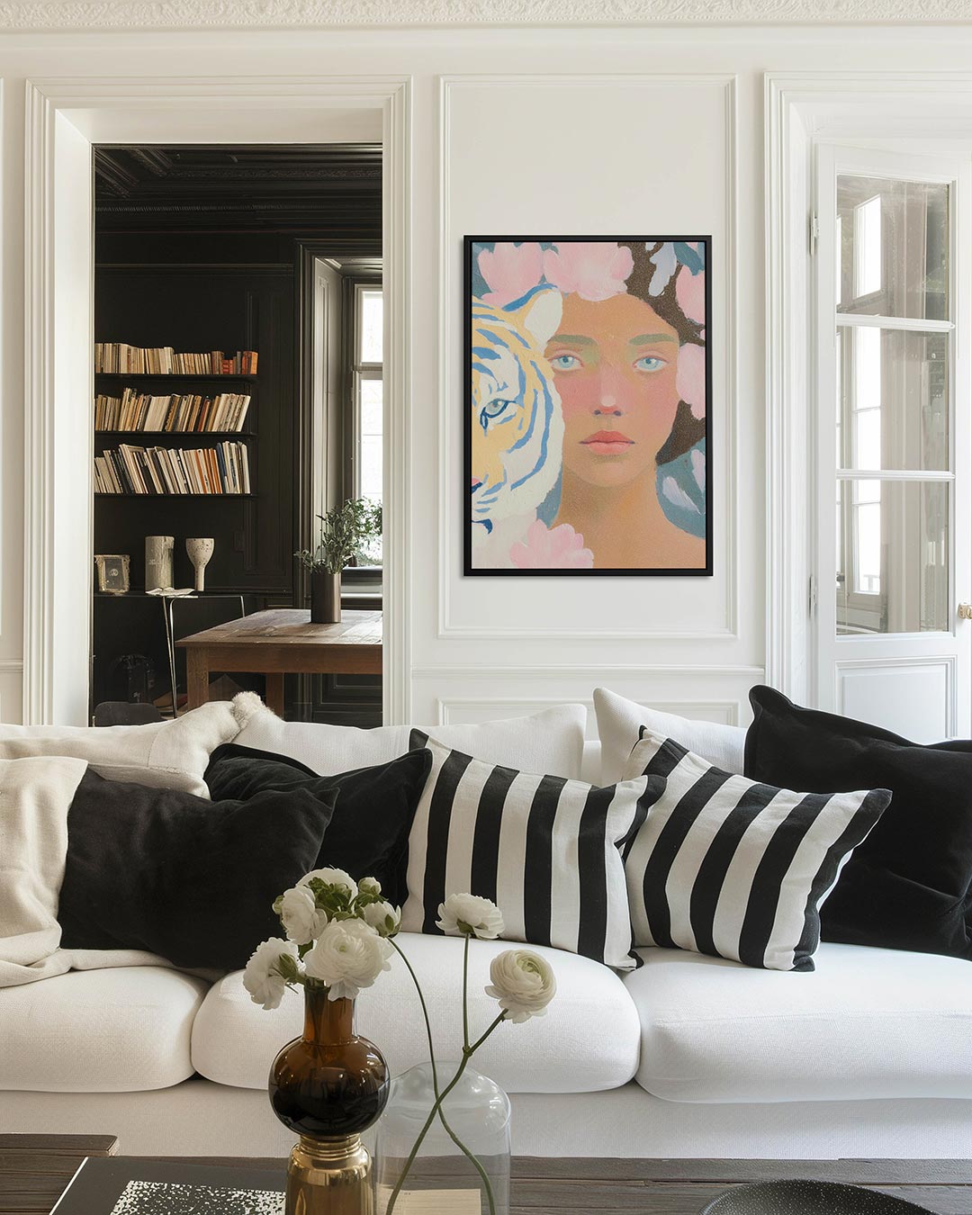 Dromerige portret harmonie Kunstwerk