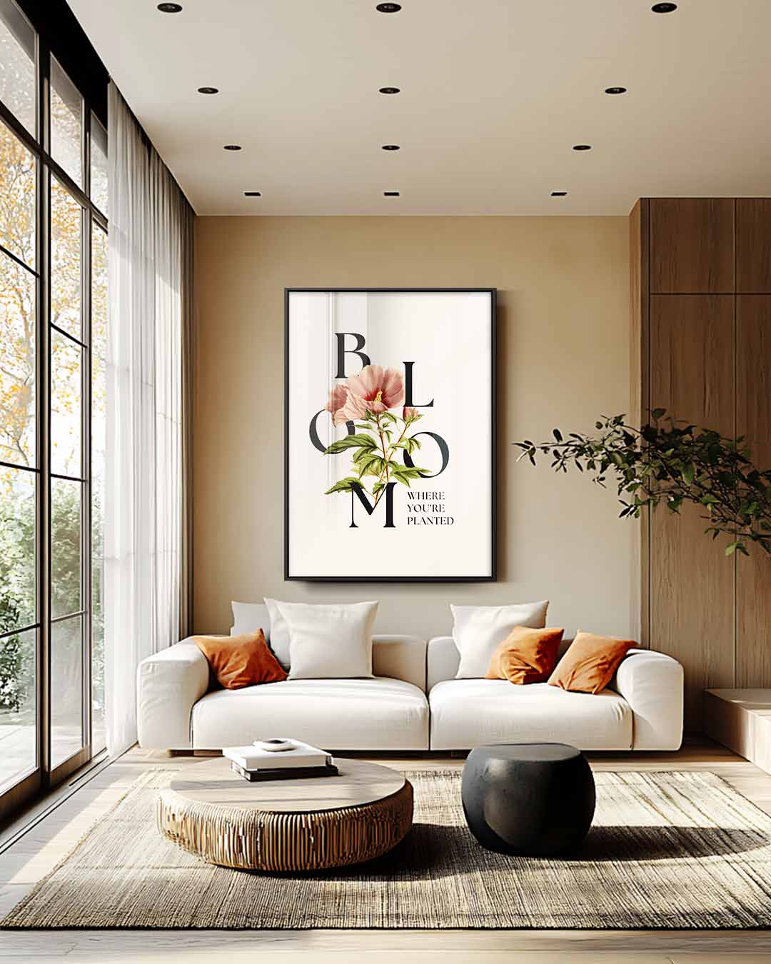 Bloei Waar Je Bent Geplant Kunstwerk-canvas-dibond-plexiglas-wanddecoratie-WallArtistic
