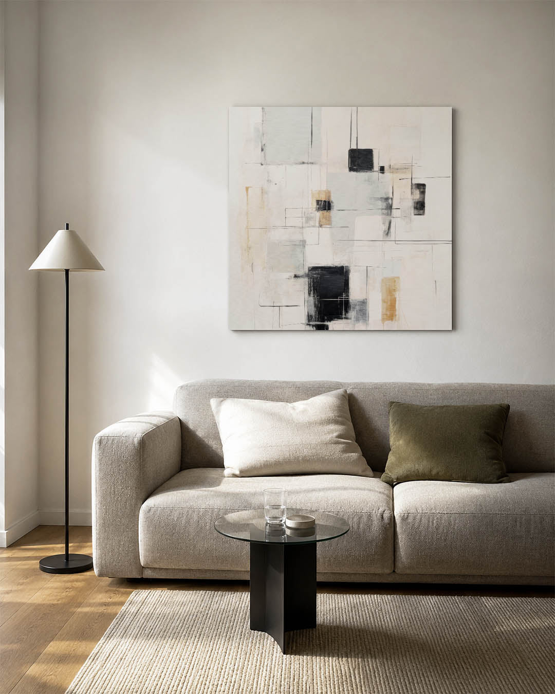 Geometrische lijnen Kunstwerk