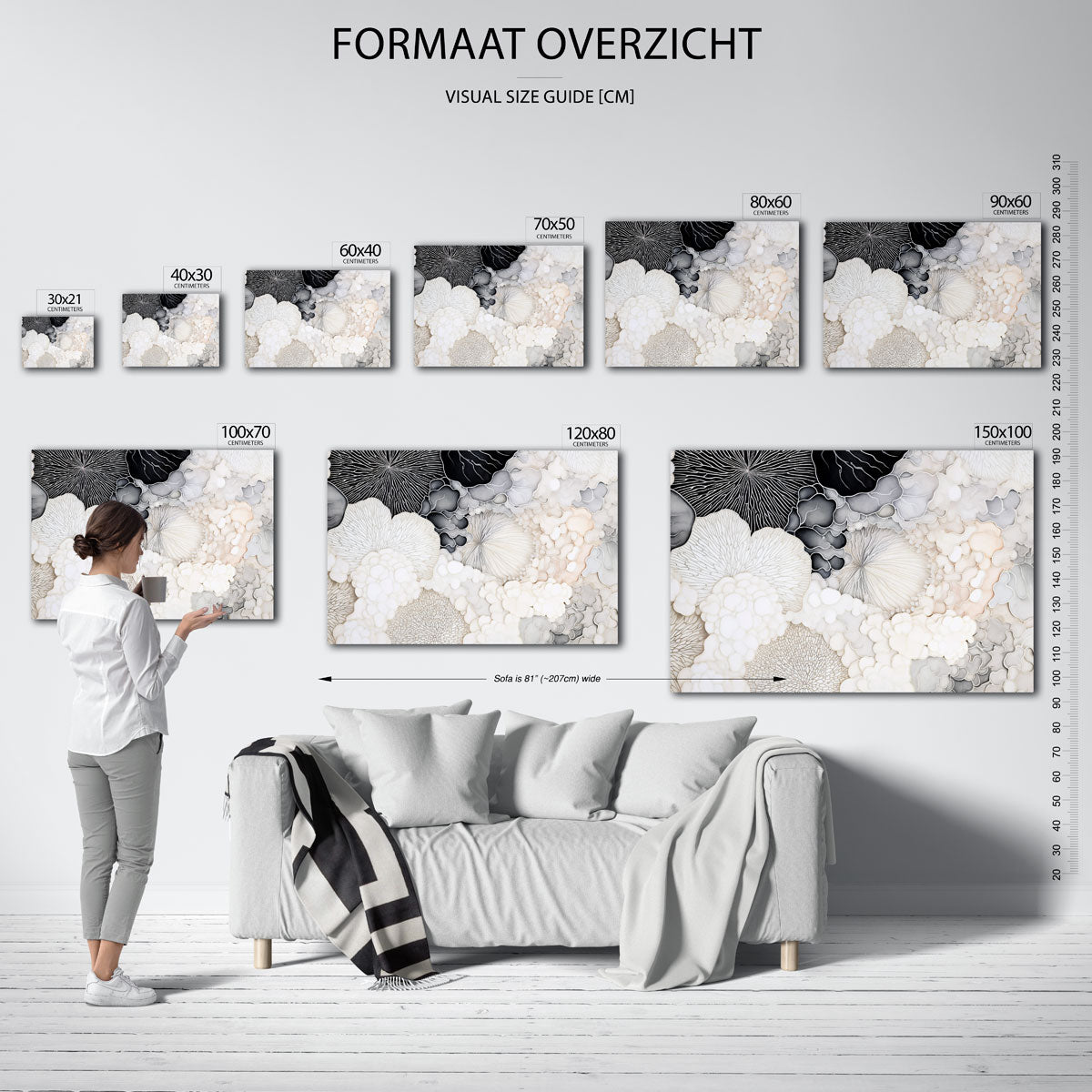 Organische vormen Poster