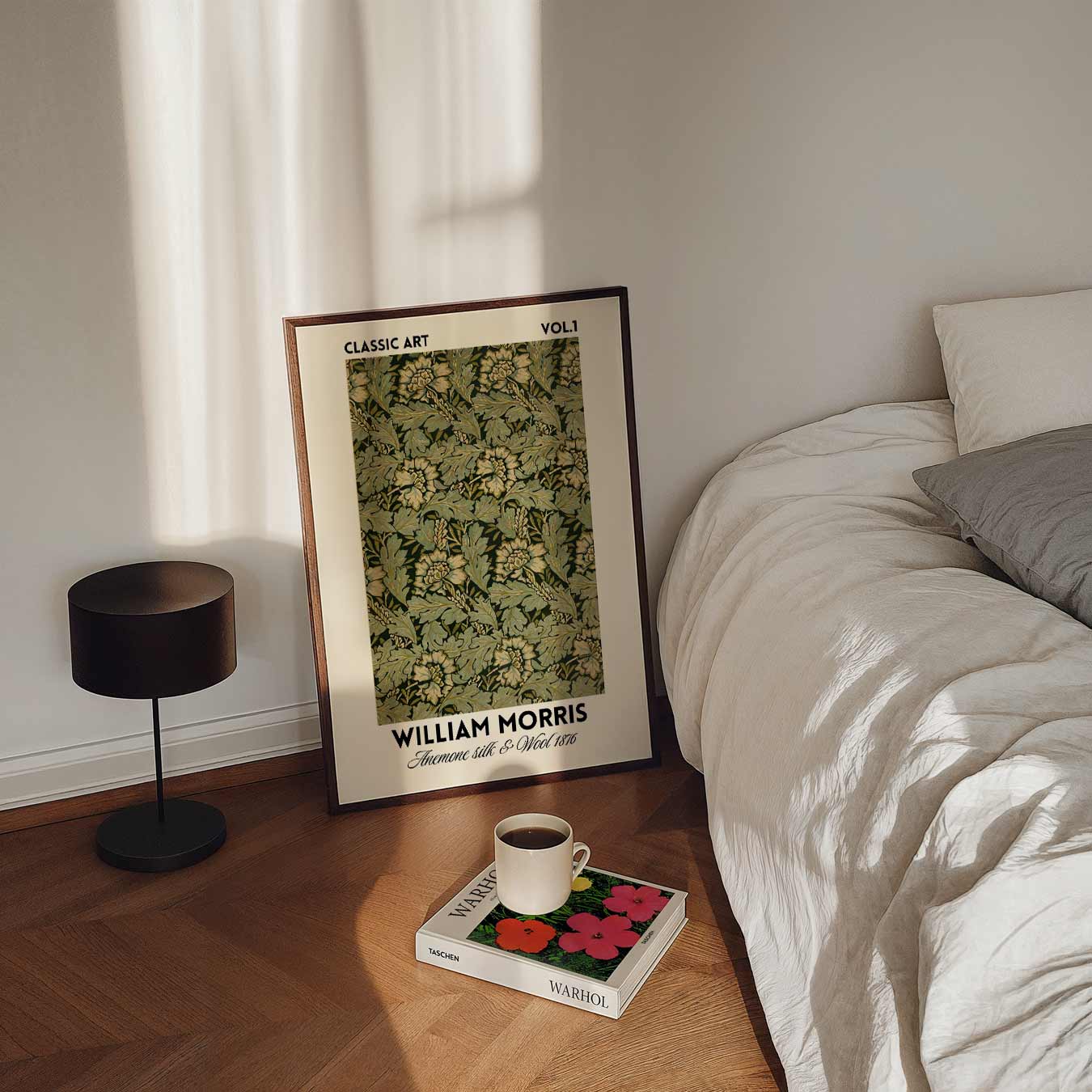 William Morris Anemone Silk & Wool 1876 Poster-WallArtistic