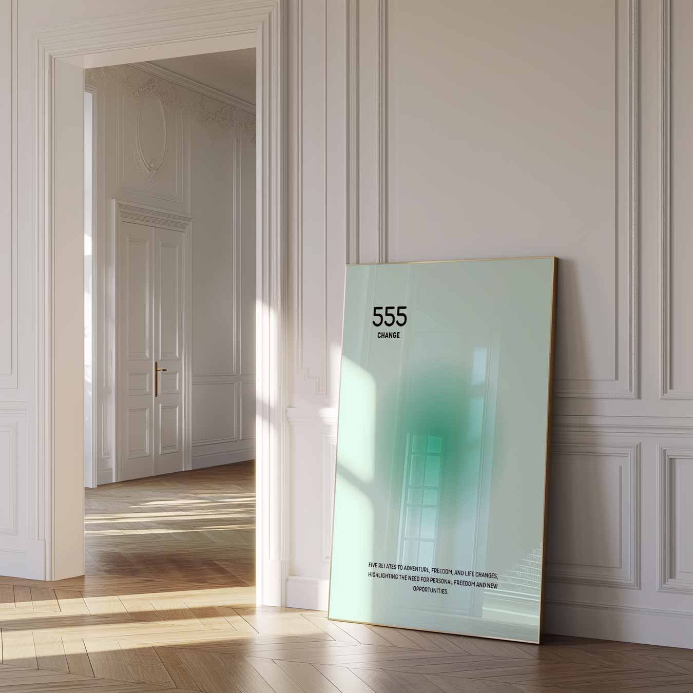 Inspirerende 555 Veranderingsposter-WallArtistic