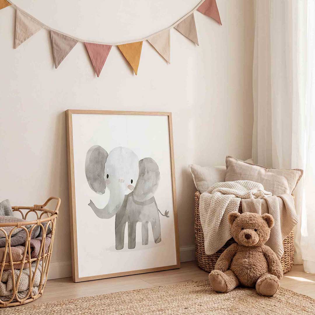 Schattige olifant Poster