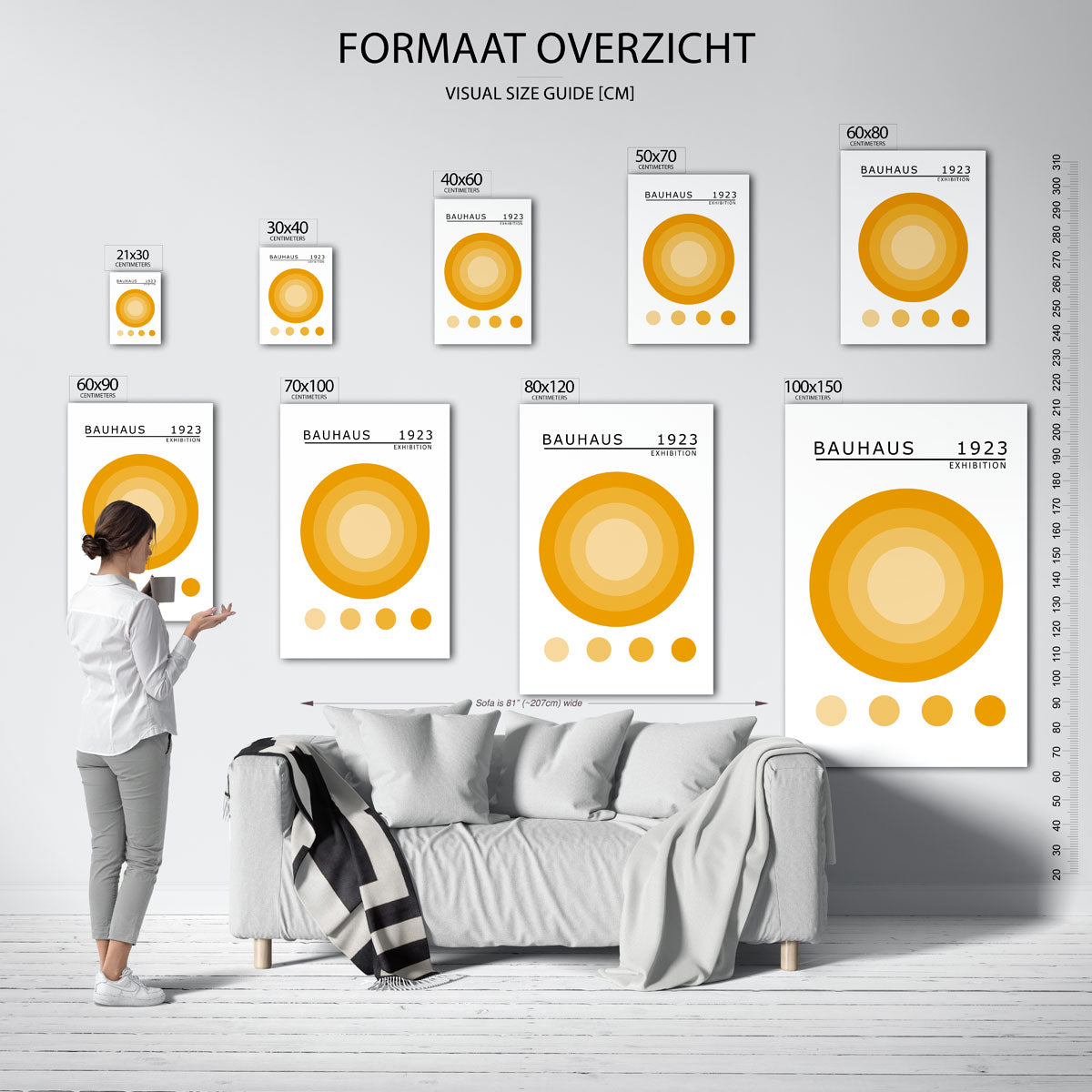 Cirkelvormen en kleur Poster