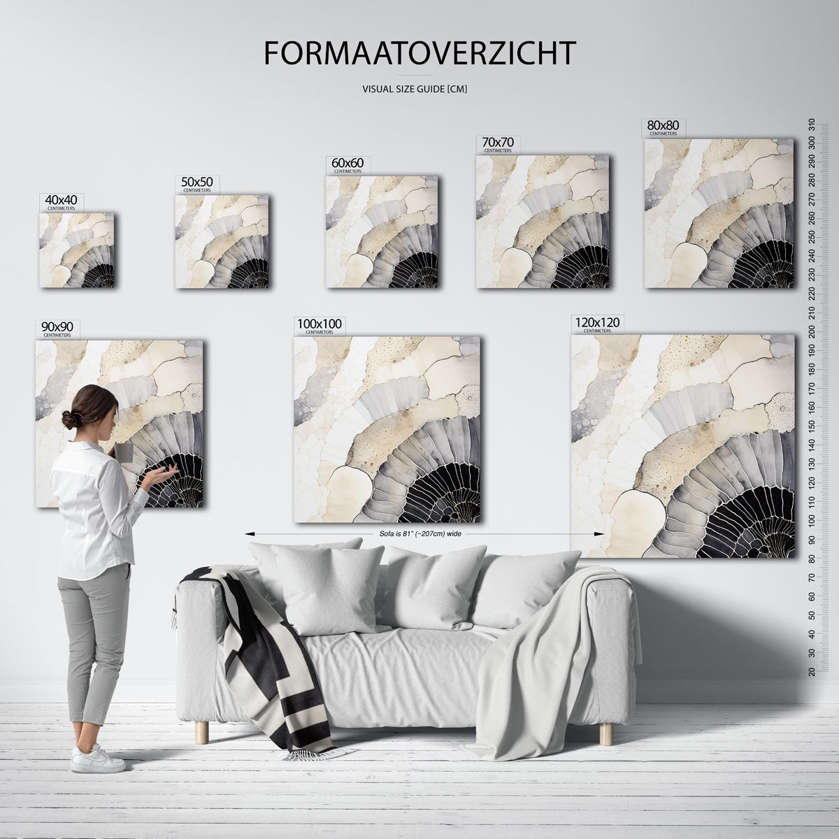 Organische vormen Poster