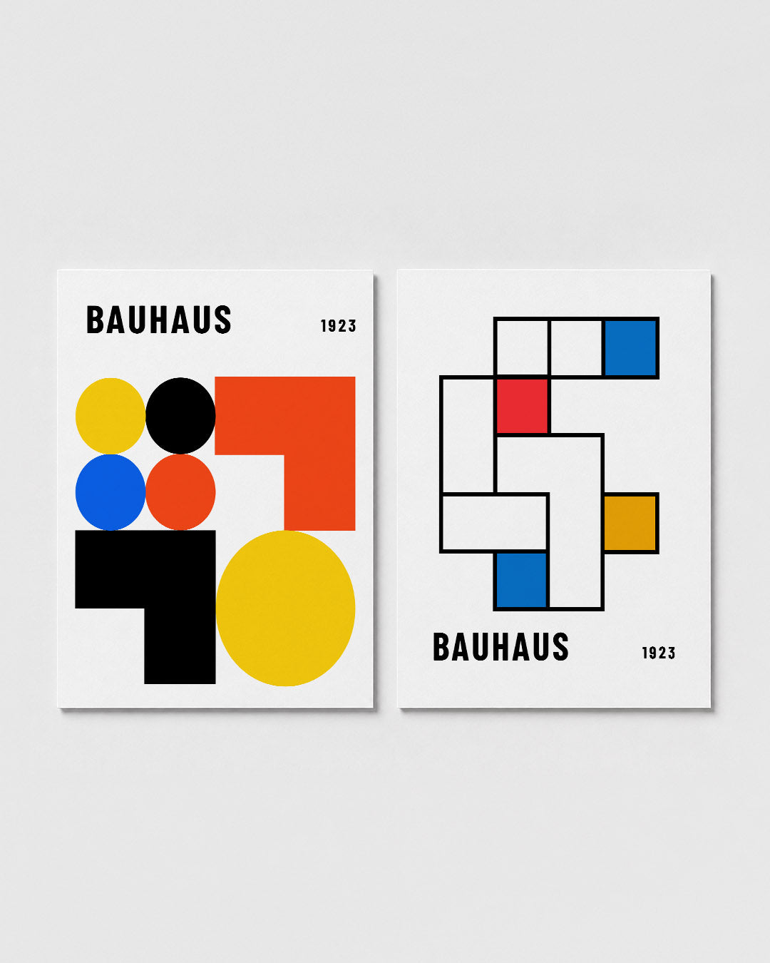 Vormen en kleurvlakken Posterset