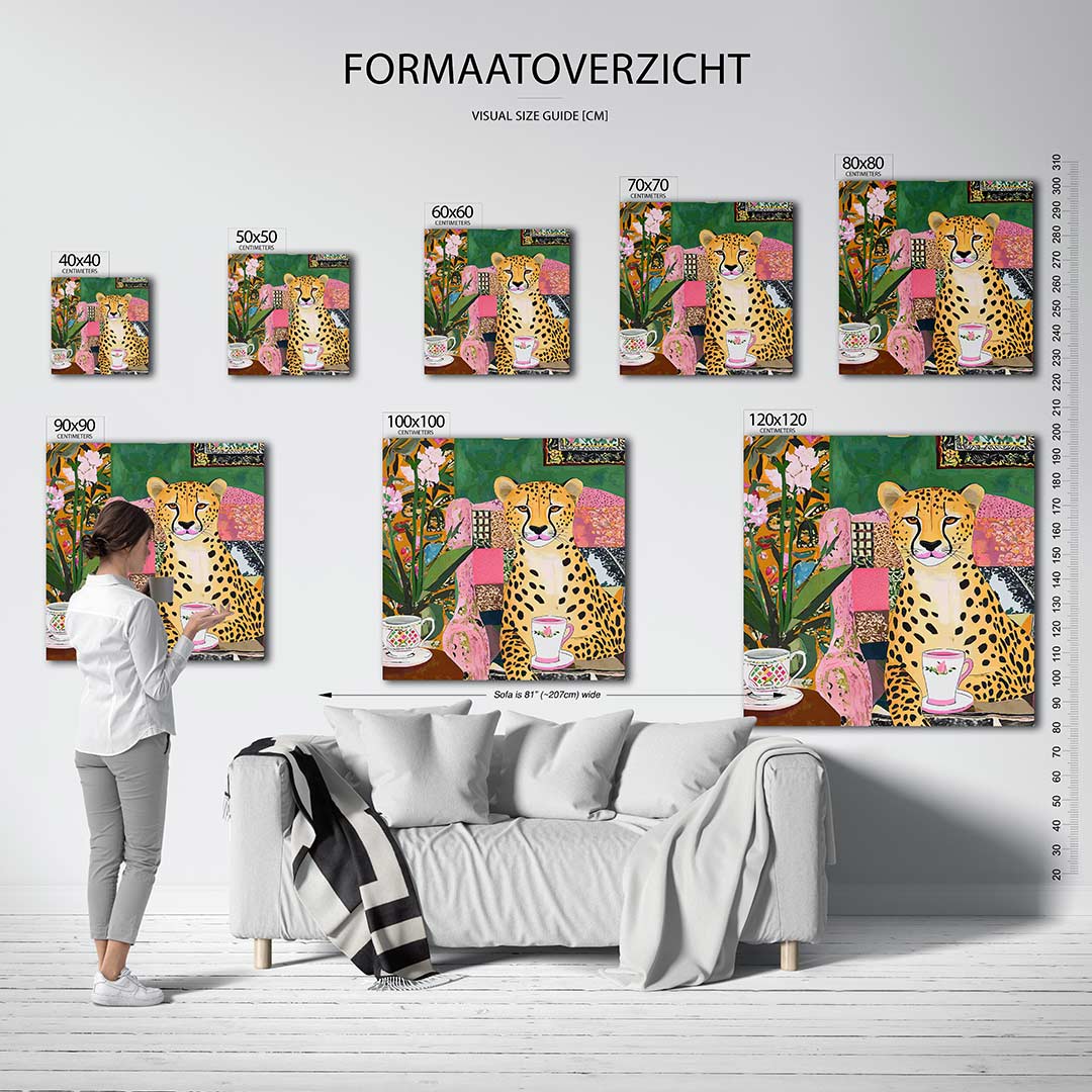 Vrolijke dierenkamer Kunstwerk