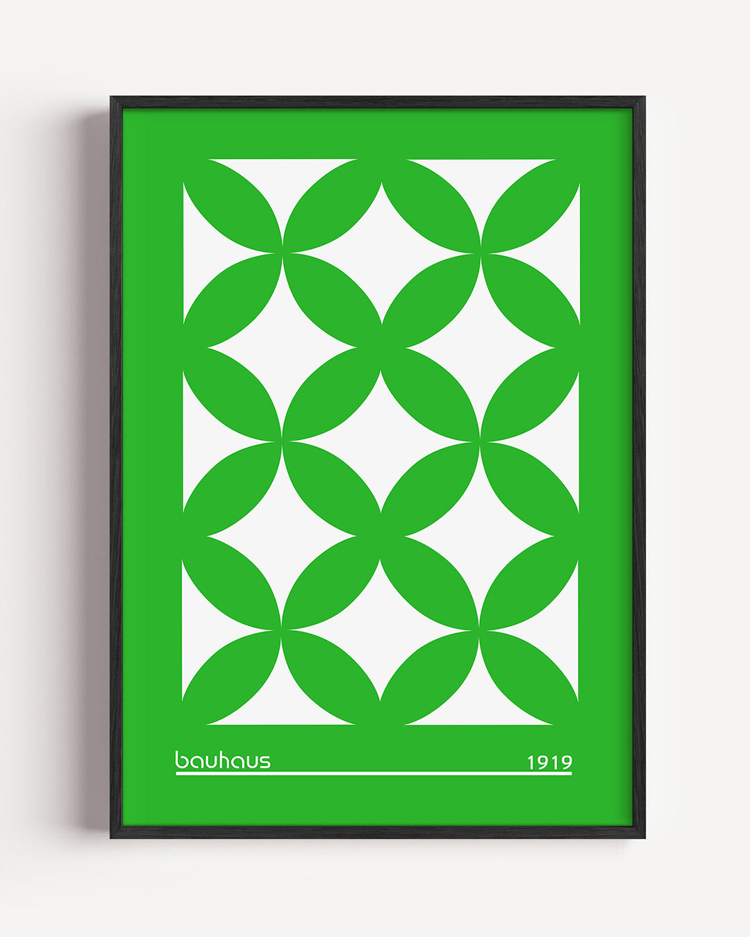 Groene vormenritme Poster