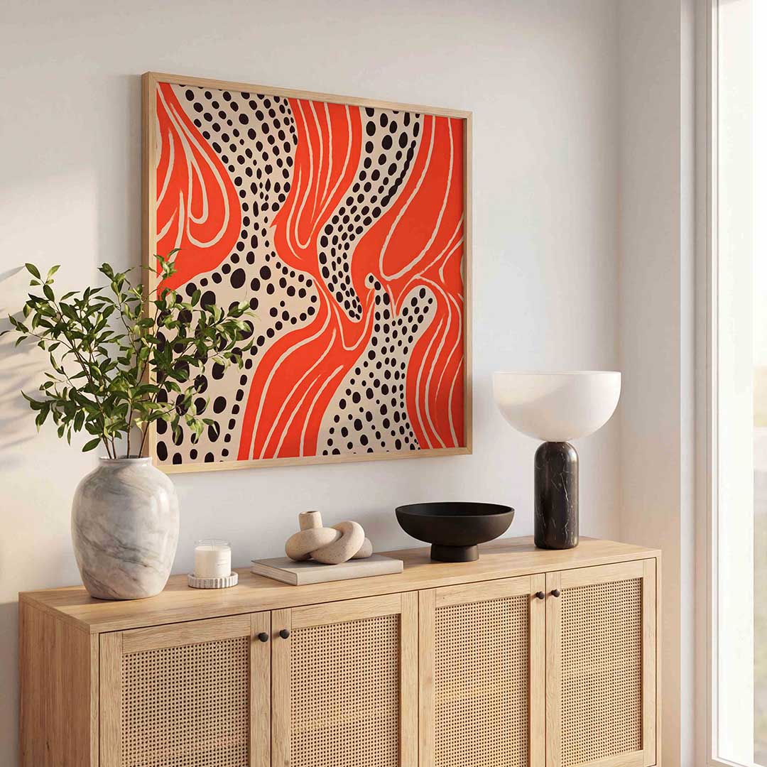 Golvende stippen Poster
