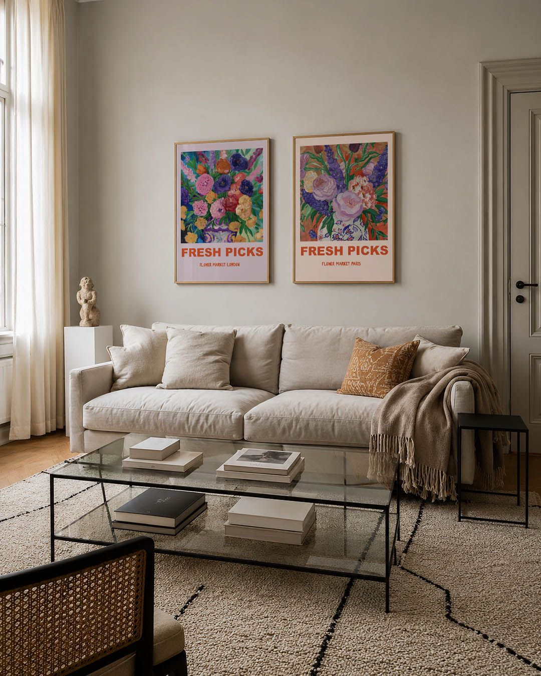 Bloemrijke kleurexplosie Posterset