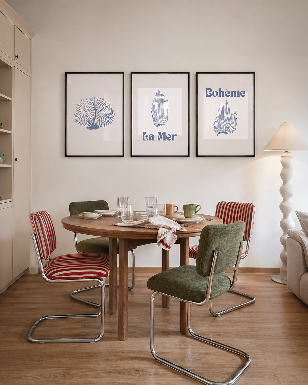 Lijnenspel en kleur Posterset