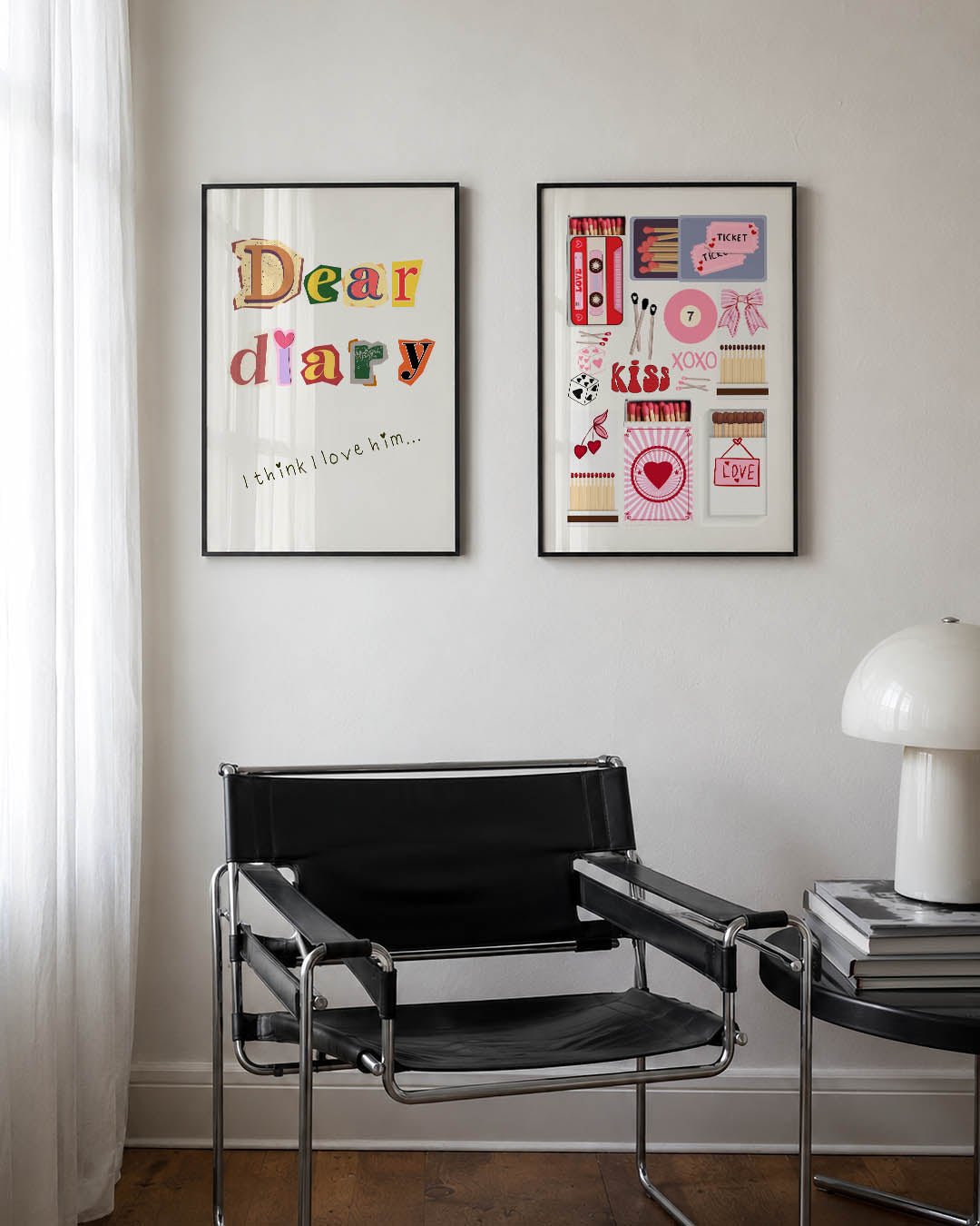Speelse typografie Posterset