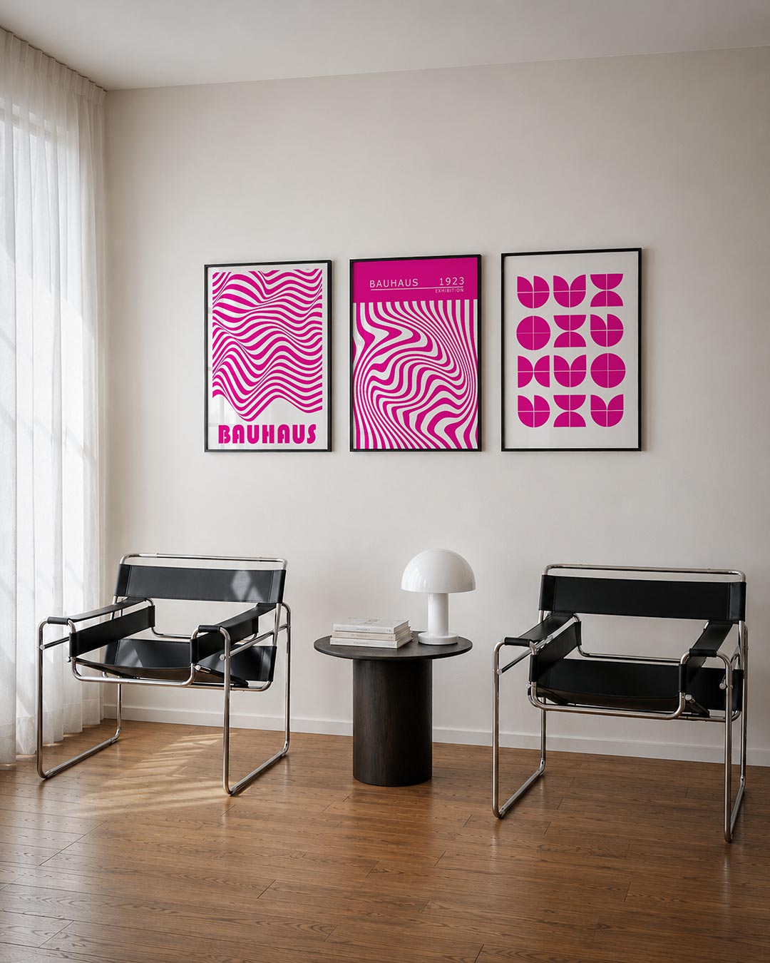 Golvend lijnenspel Posterset