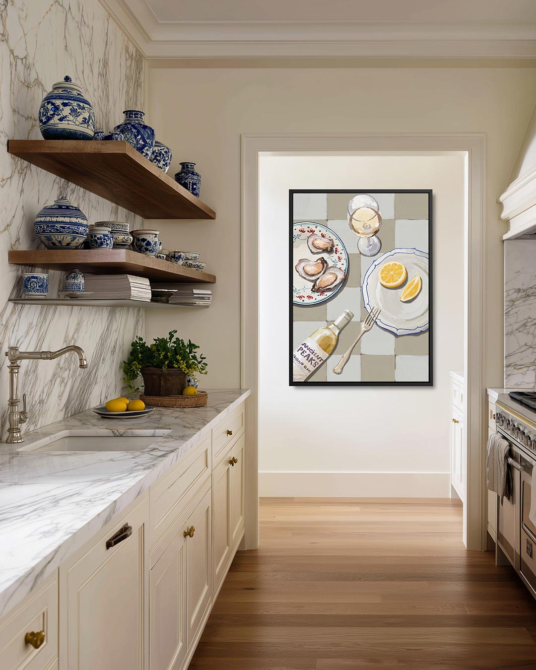 Culinaire tafelscène Kunstwerk