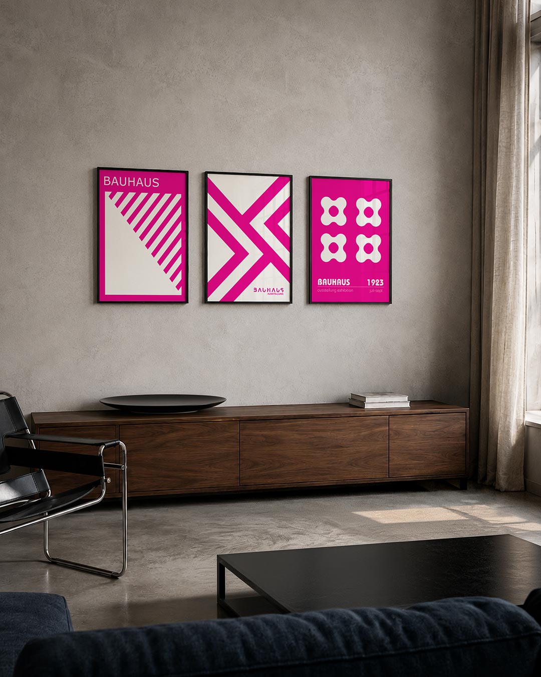 Diagonal strepen Posterset