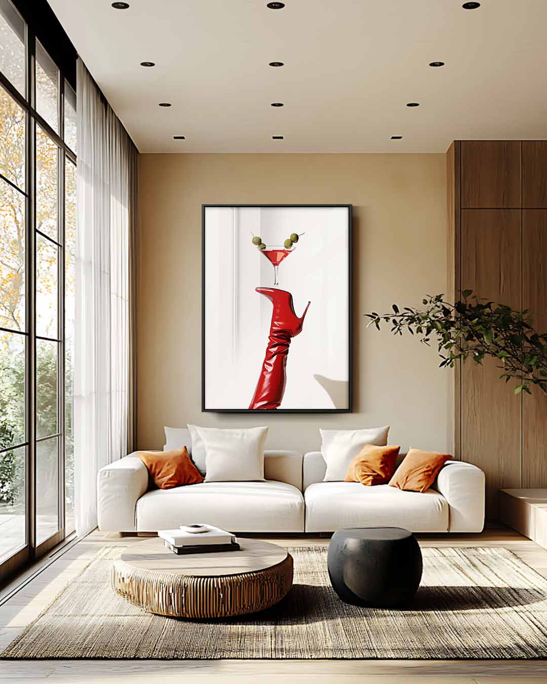 Cocktail in Balance Kunstwerk-canvas-dibond-plexiglas-wanddecoratie-WallArtistic