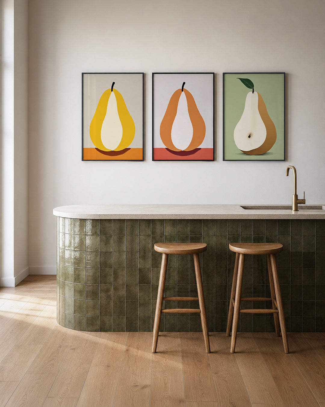 Vruchtvorm en kleur Posterset