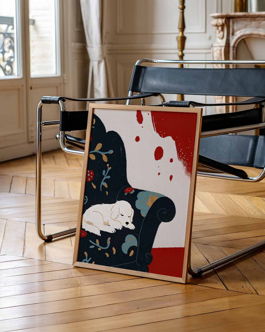 Schattige Slaapplek Poster-WallArtistic