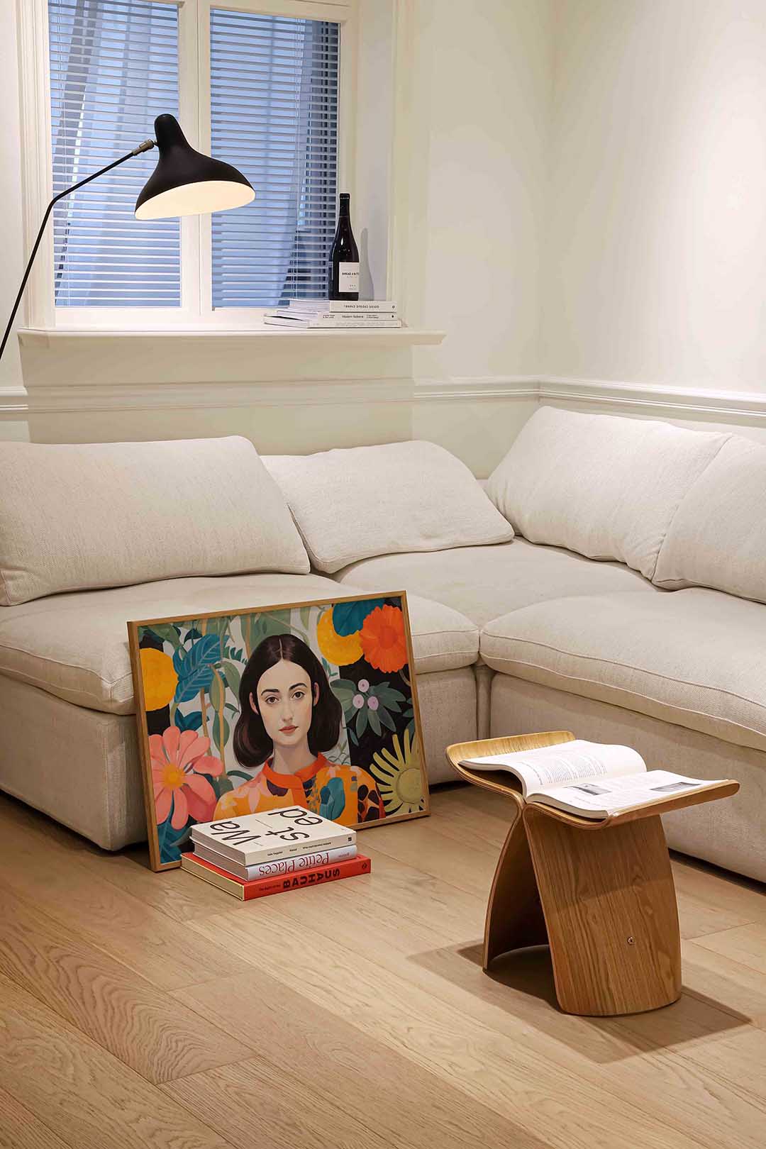 Vrouw met bloemen Poster
