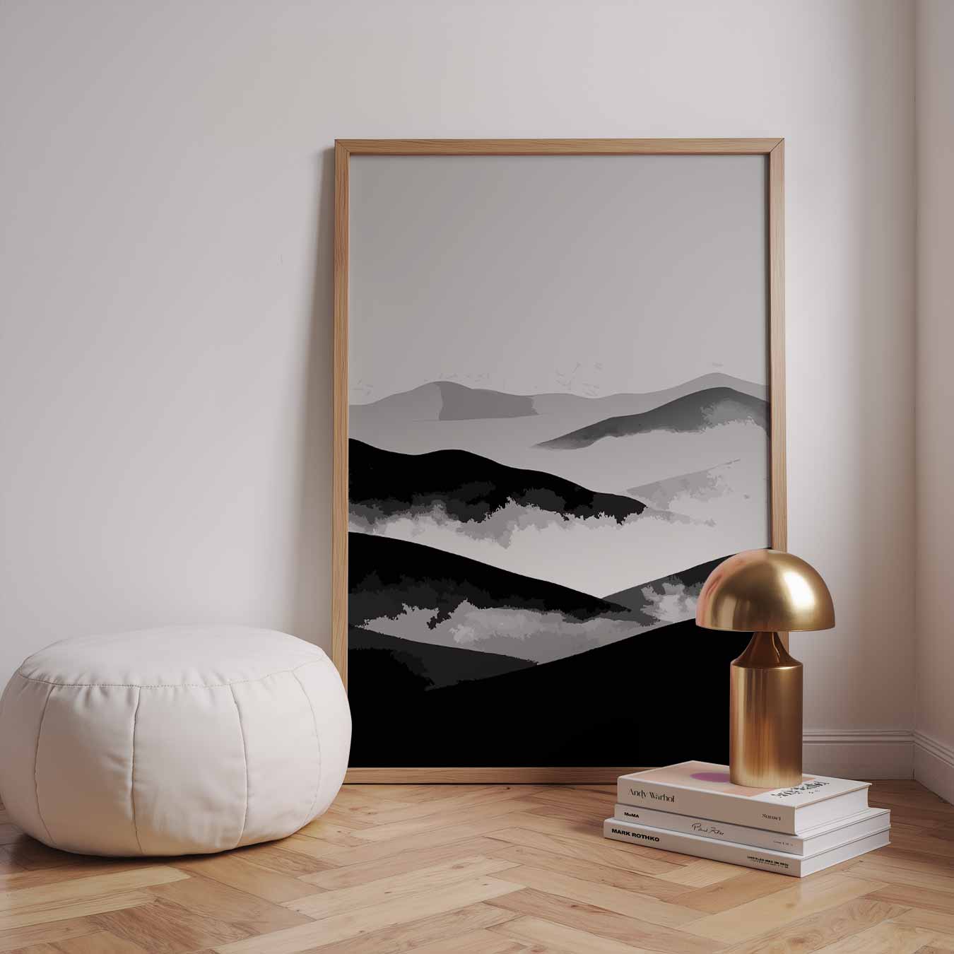 Rustieke Berglandschap Poster-WallArtistic